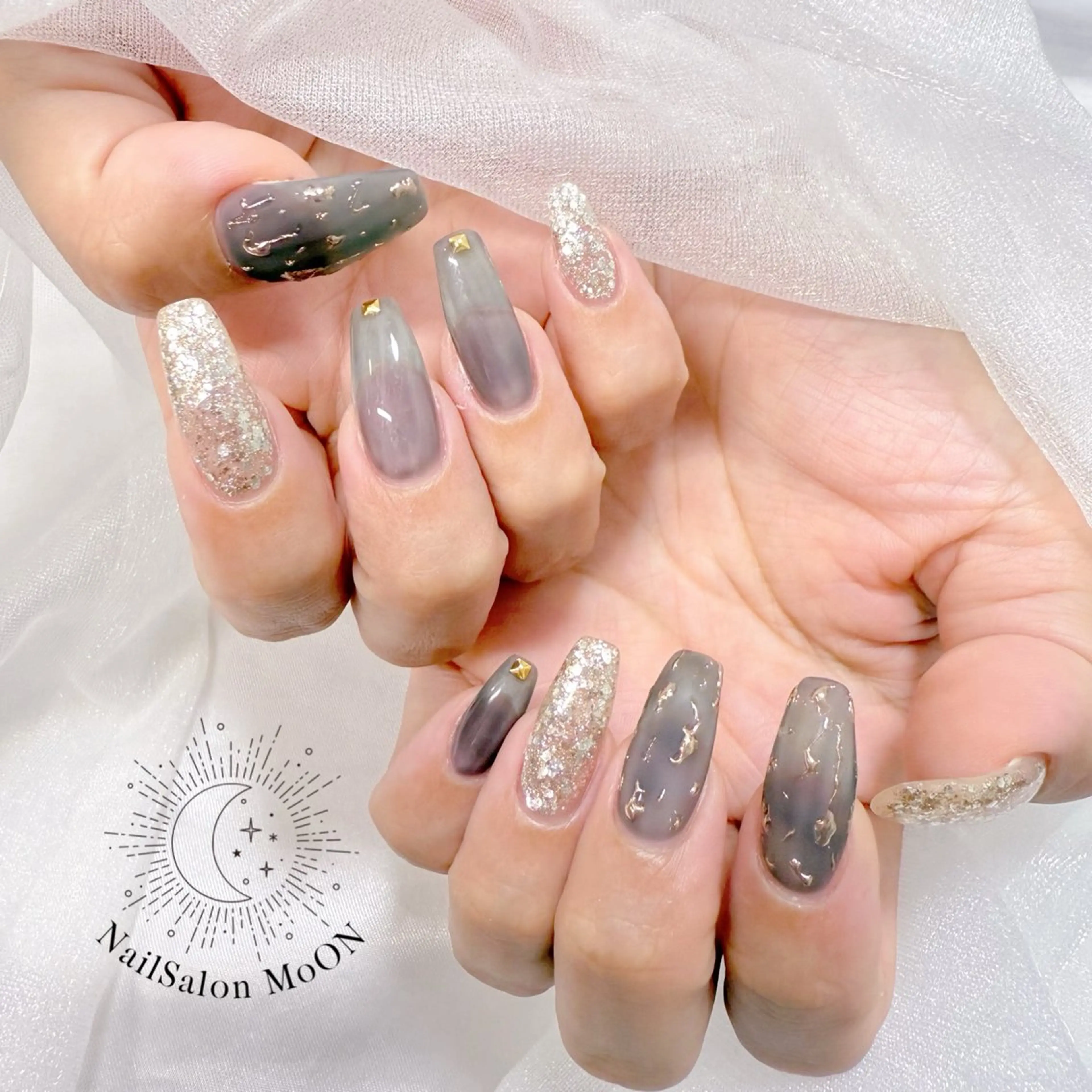 ネイル ハンドネイル ハンドケア MoON...❤︎ MeGuのネイルデザイン