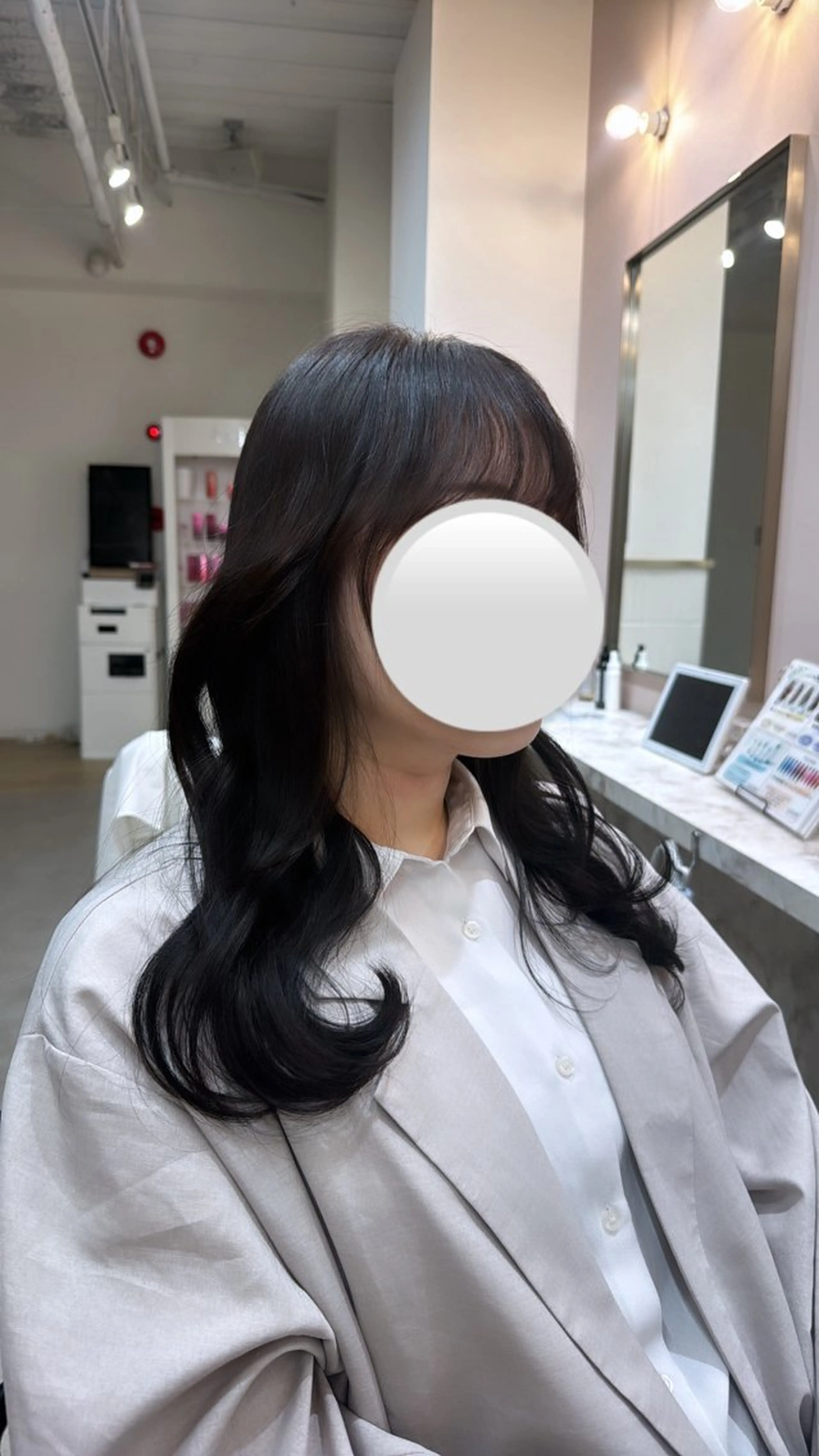 ロング ガレリアエレガンテ　サカエテン所属・田中俊　縮毛矯正 髪質改善のヘアスタイル