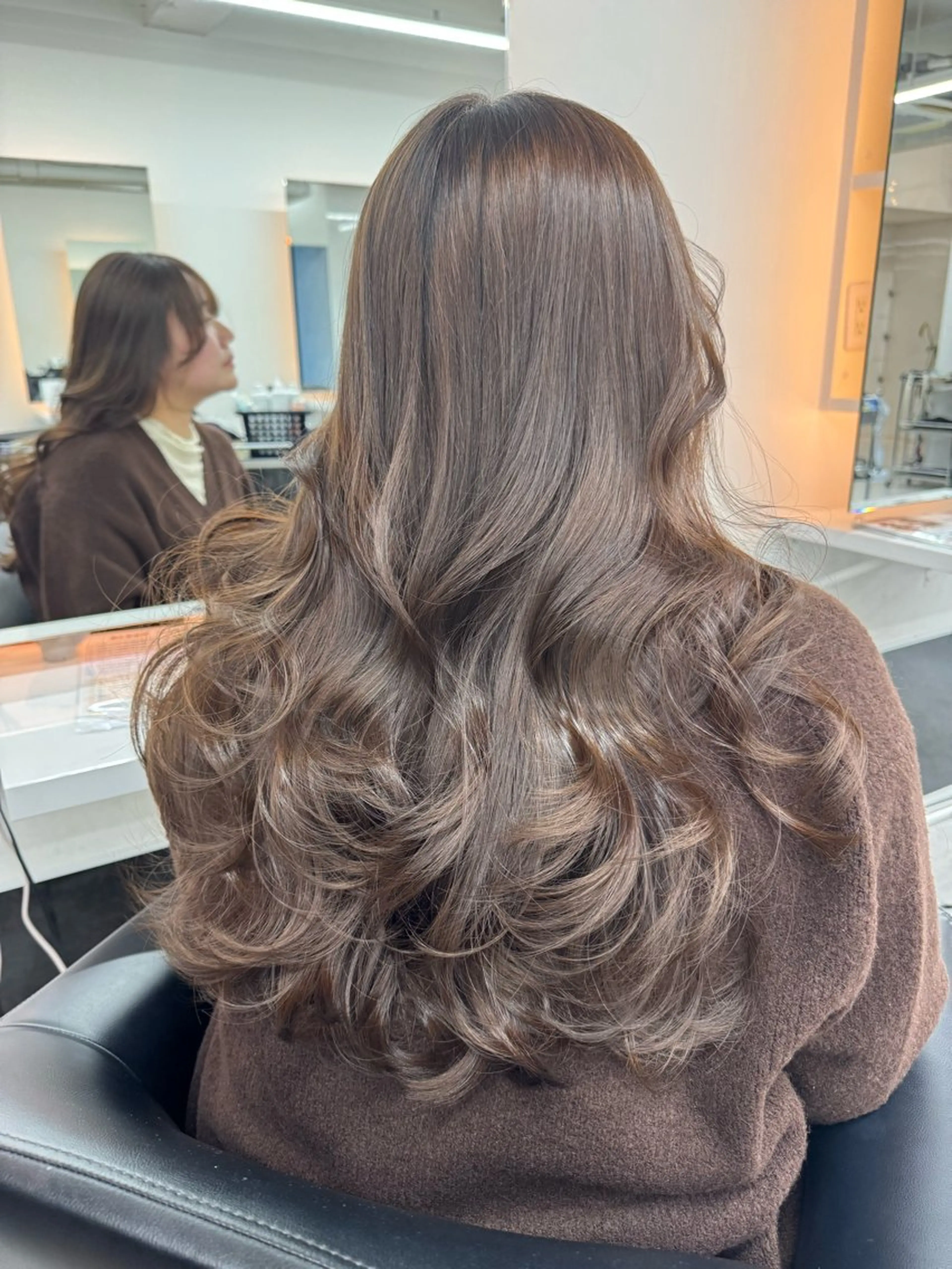 ロング カット ヘアカラー トリートメント ALEAP owl 平野 宏樹のヘアスタイル