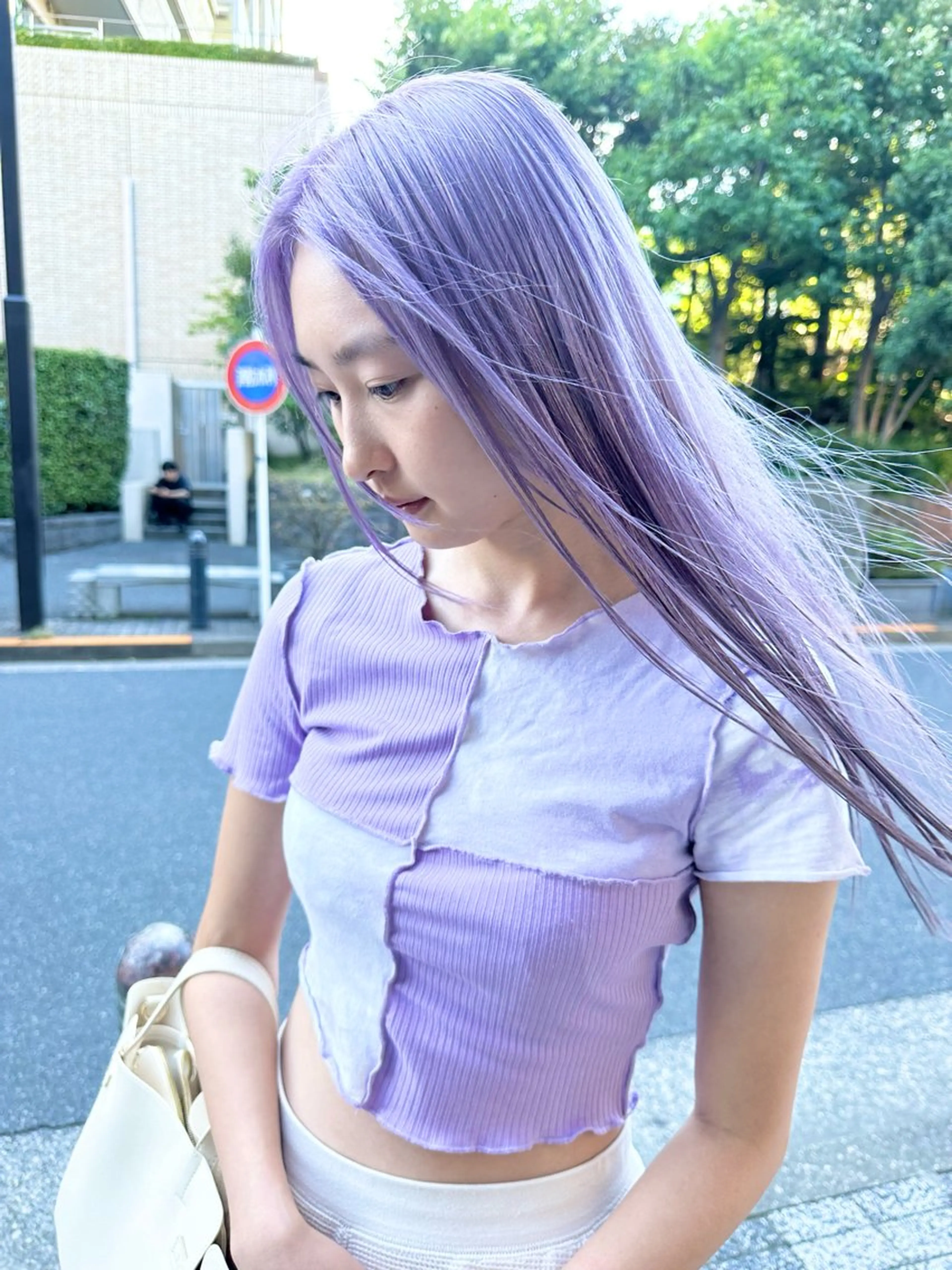 ロング カラー ヘアカラー トリートメント kai .のヘアスタイル