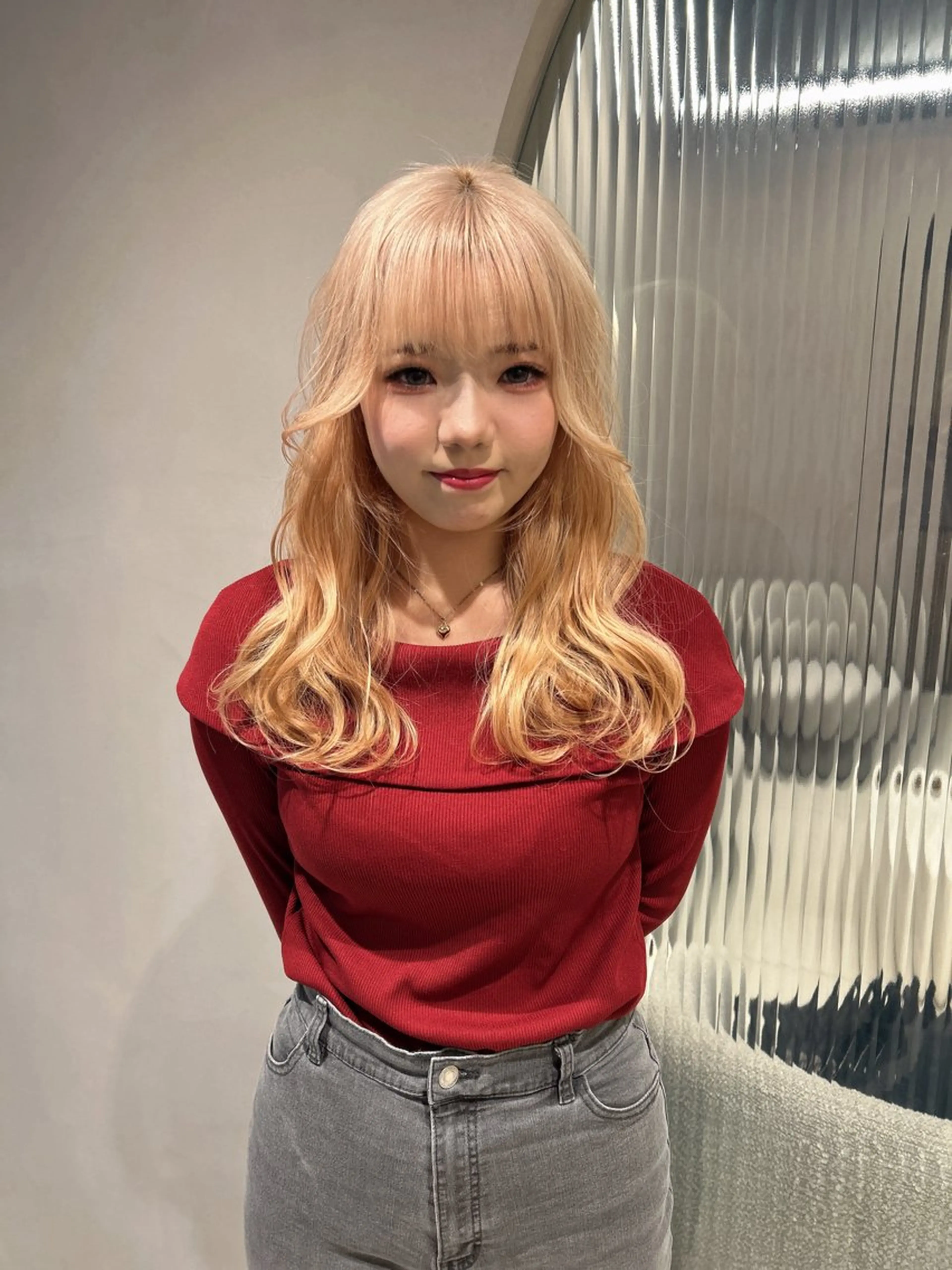 セミロング カラー ルシエ吉祥寺所属・【ハイトーン】 harunaのヘアスタイル