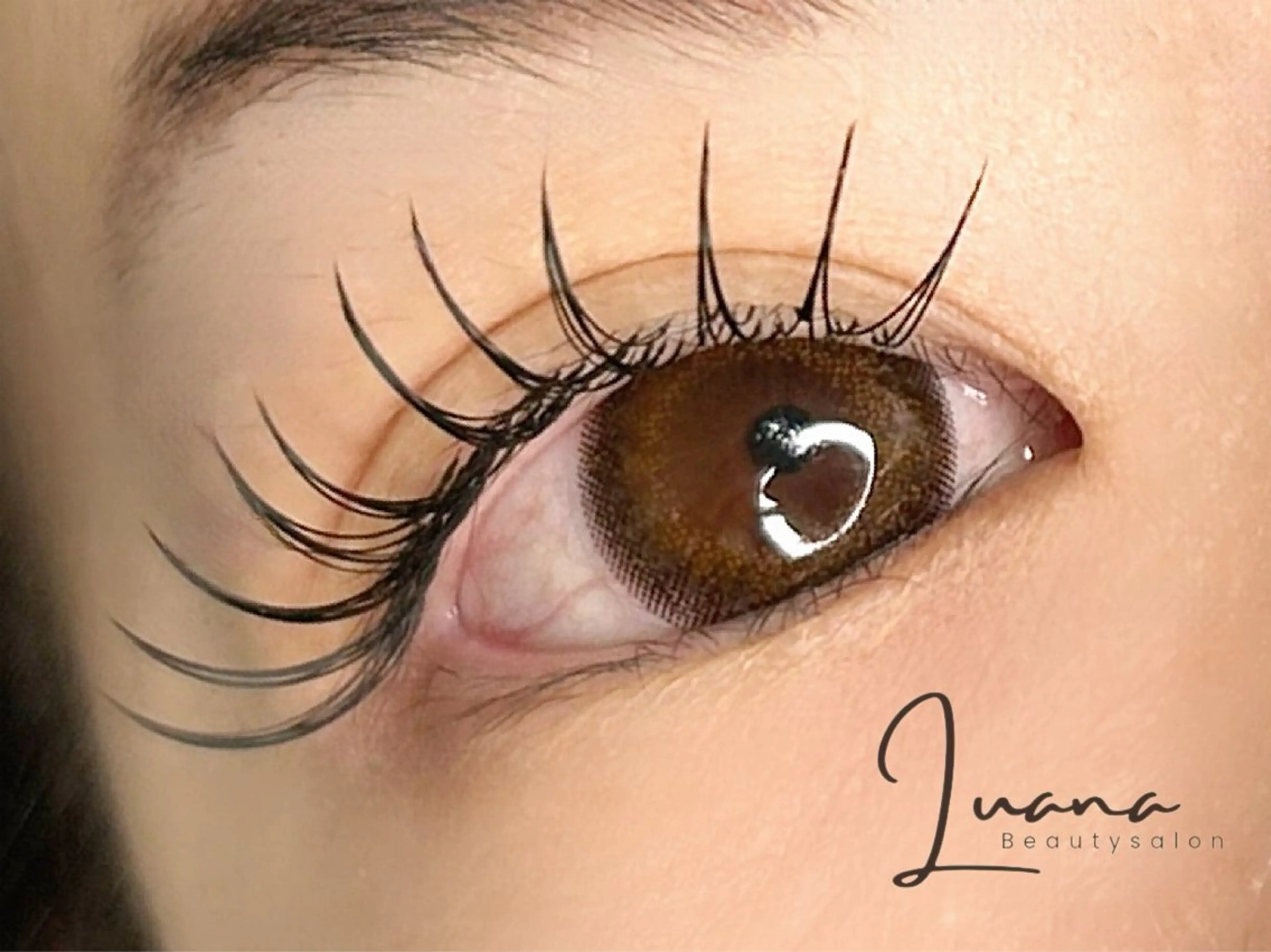 マツエク・マツパ Dカール フラットラッシュ 目尻長め Stella.✨ Ikedaのマツエク・マツパデザイン