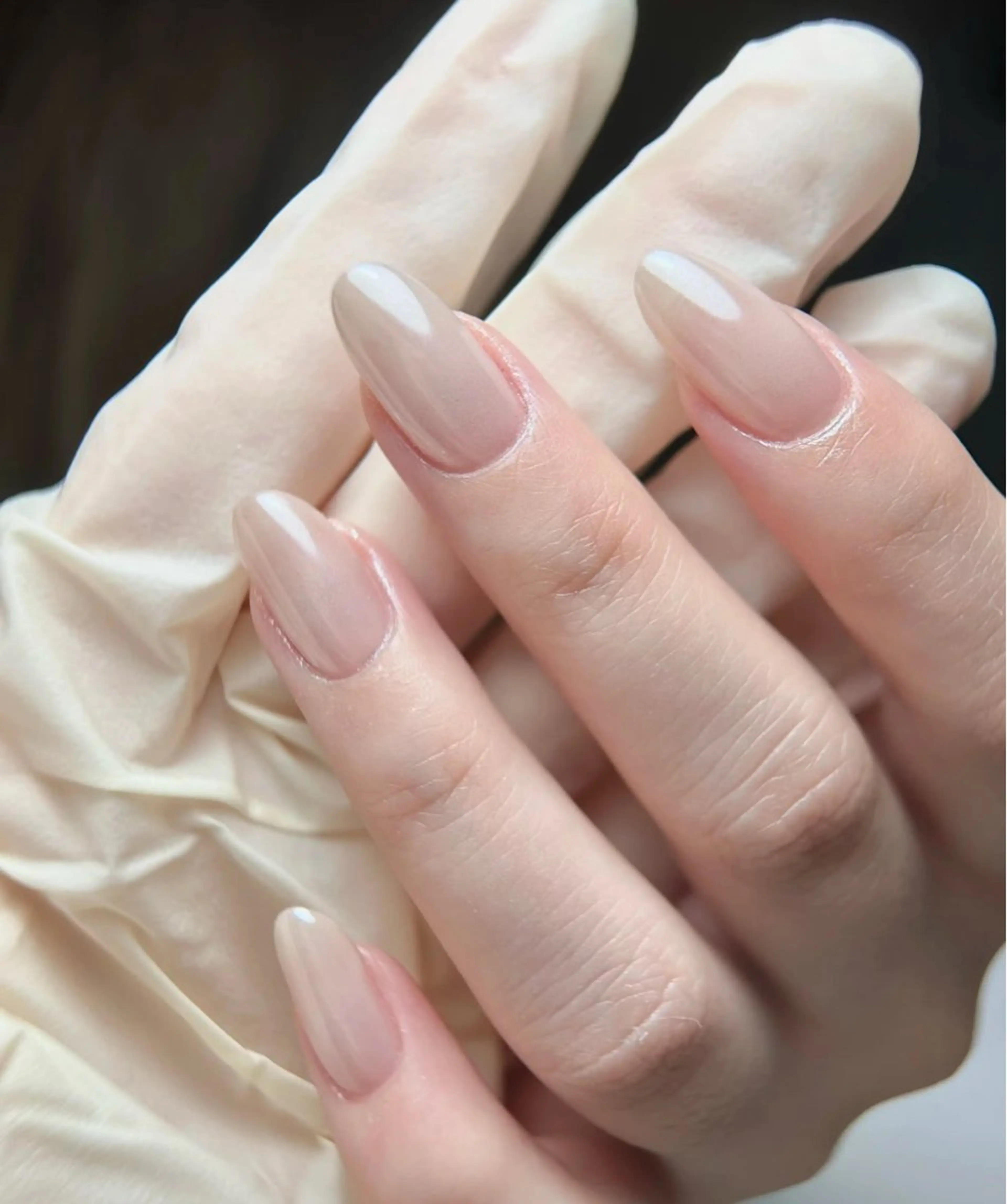 オーロラ/ミラーネイル(ベース色あり)🐚の写真