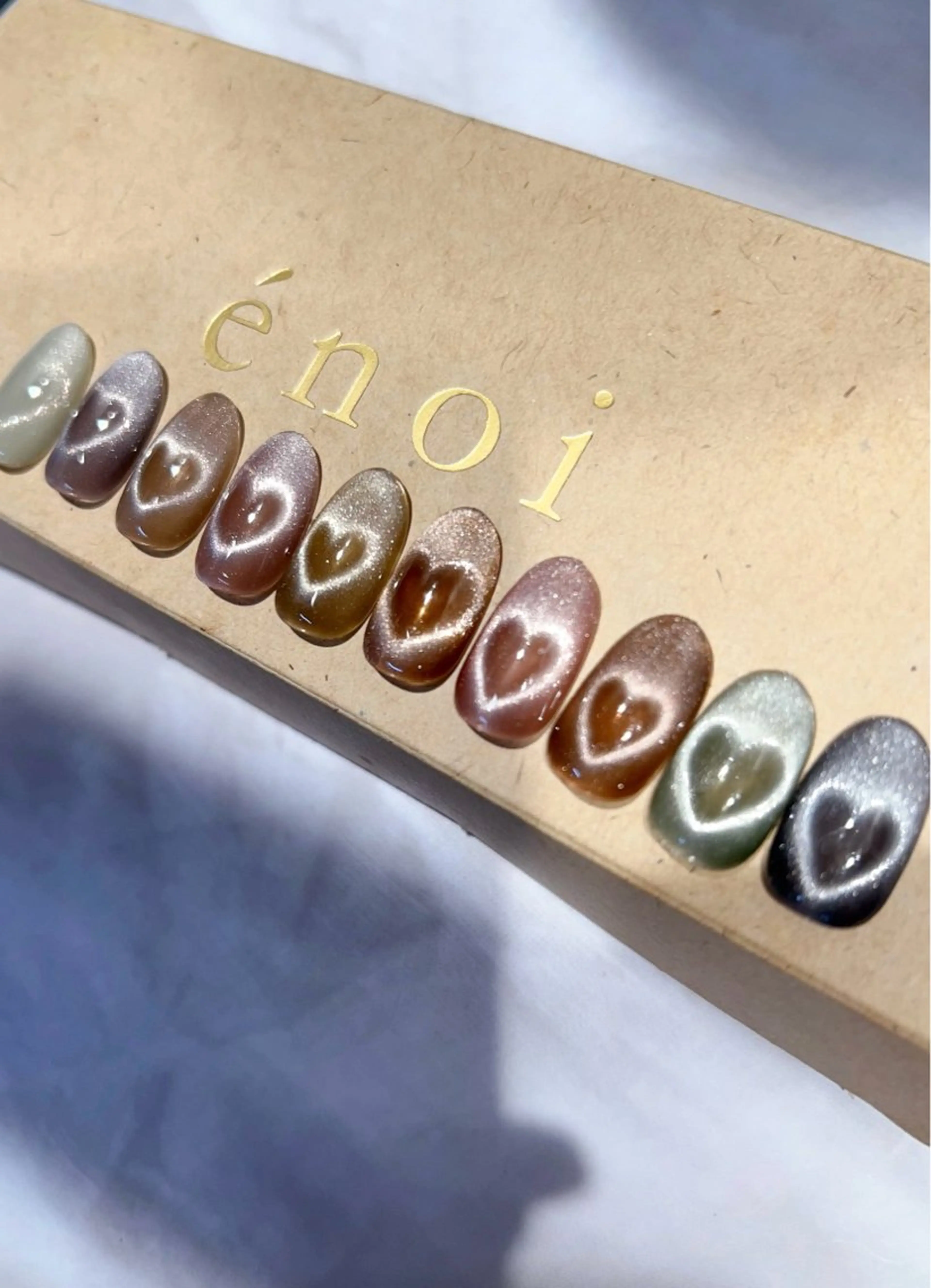 ネイル アートネイル ハート マグネットネイル ハンドネイル フットネイル GRANDE大須 栄/店長 aki🌙のネイルデザイン