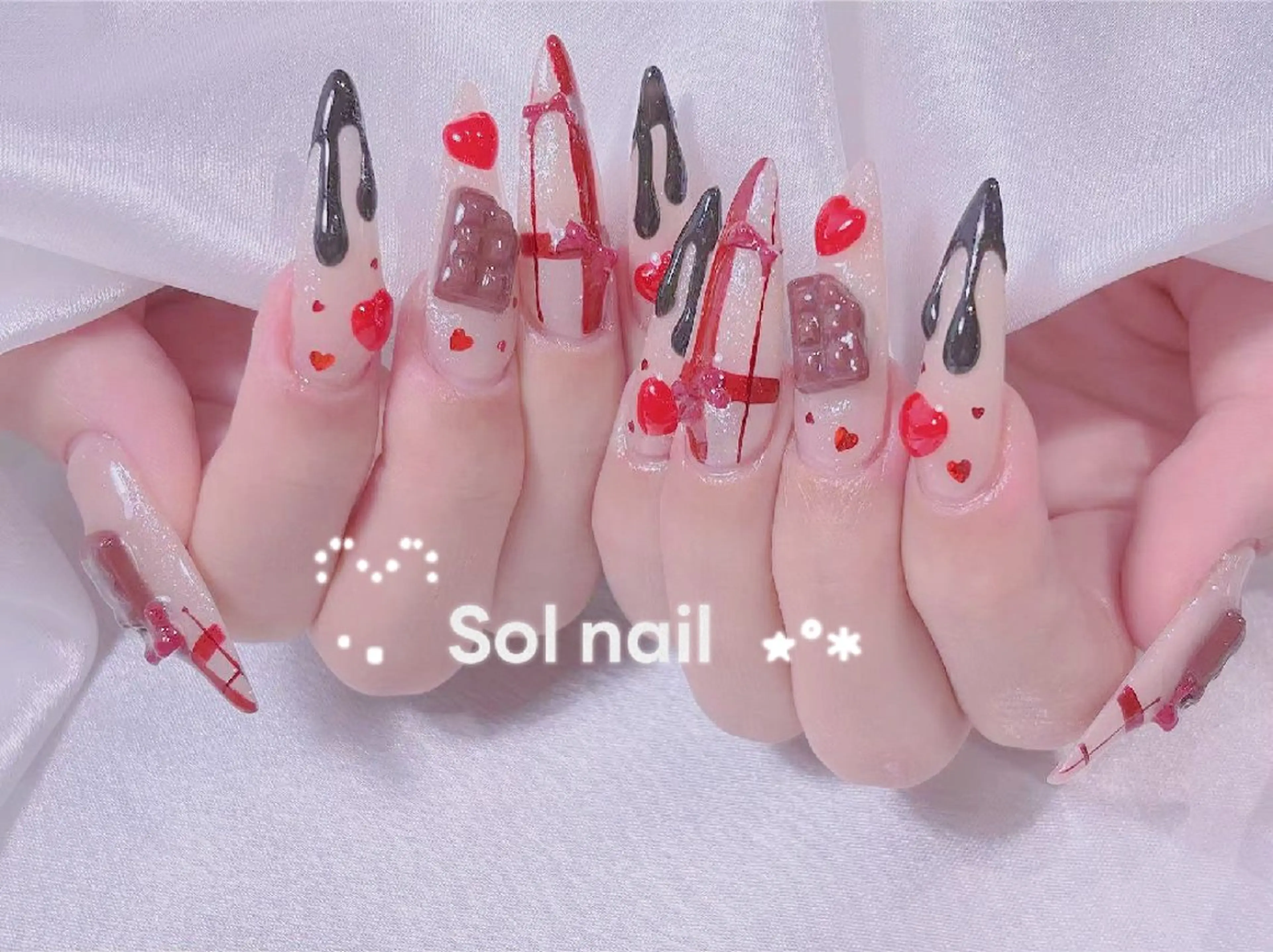 ネイル ハンドネイル ハンドケア パラジェル＆フィルイン取り扱いサロンSol Nail所属・Sol Nail ミネのネイルデザイン