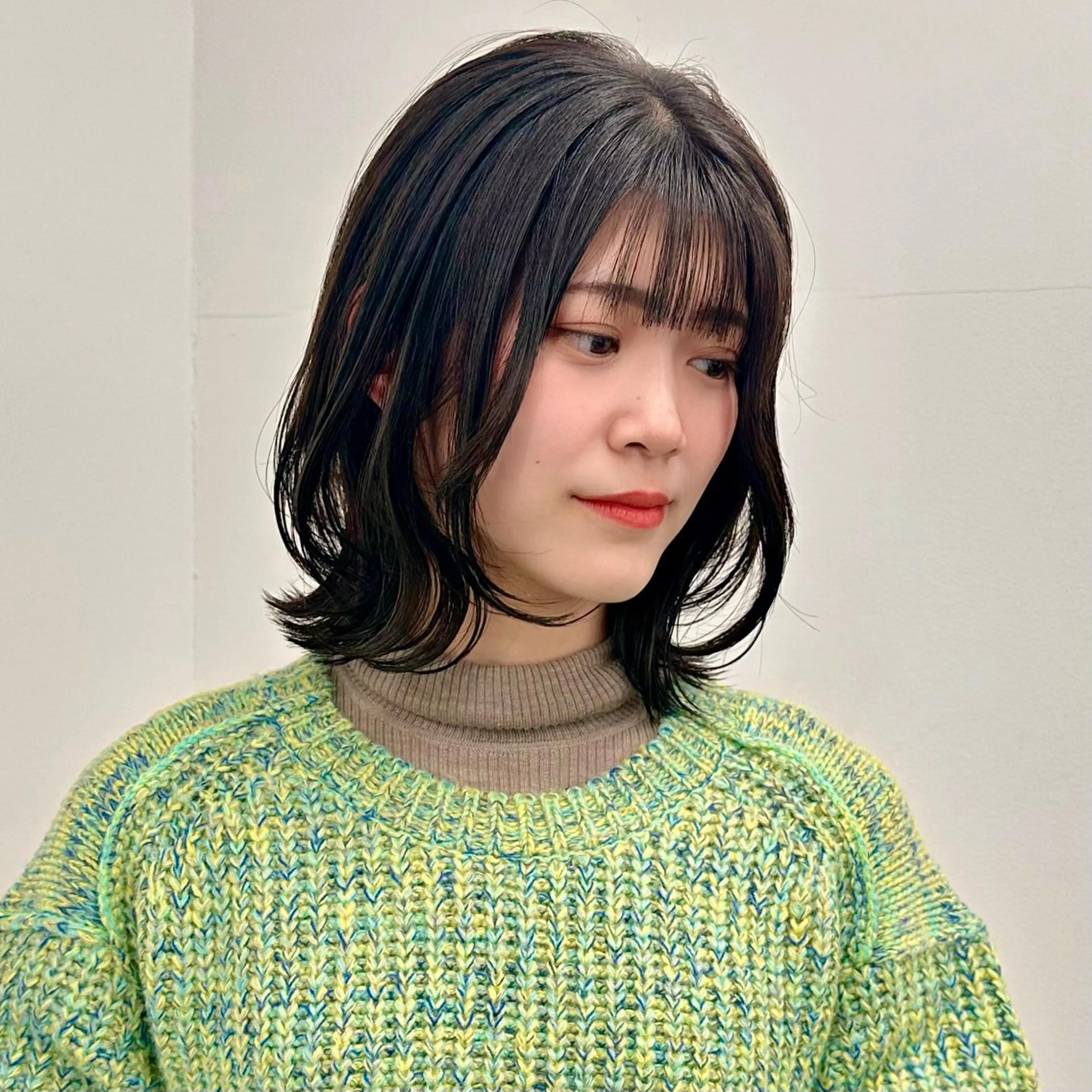 ミディアム カラー カット ヘアカラー トリートメント ブリーチなし/レイヤ ー特化🌈Tommyのヘアスタイル