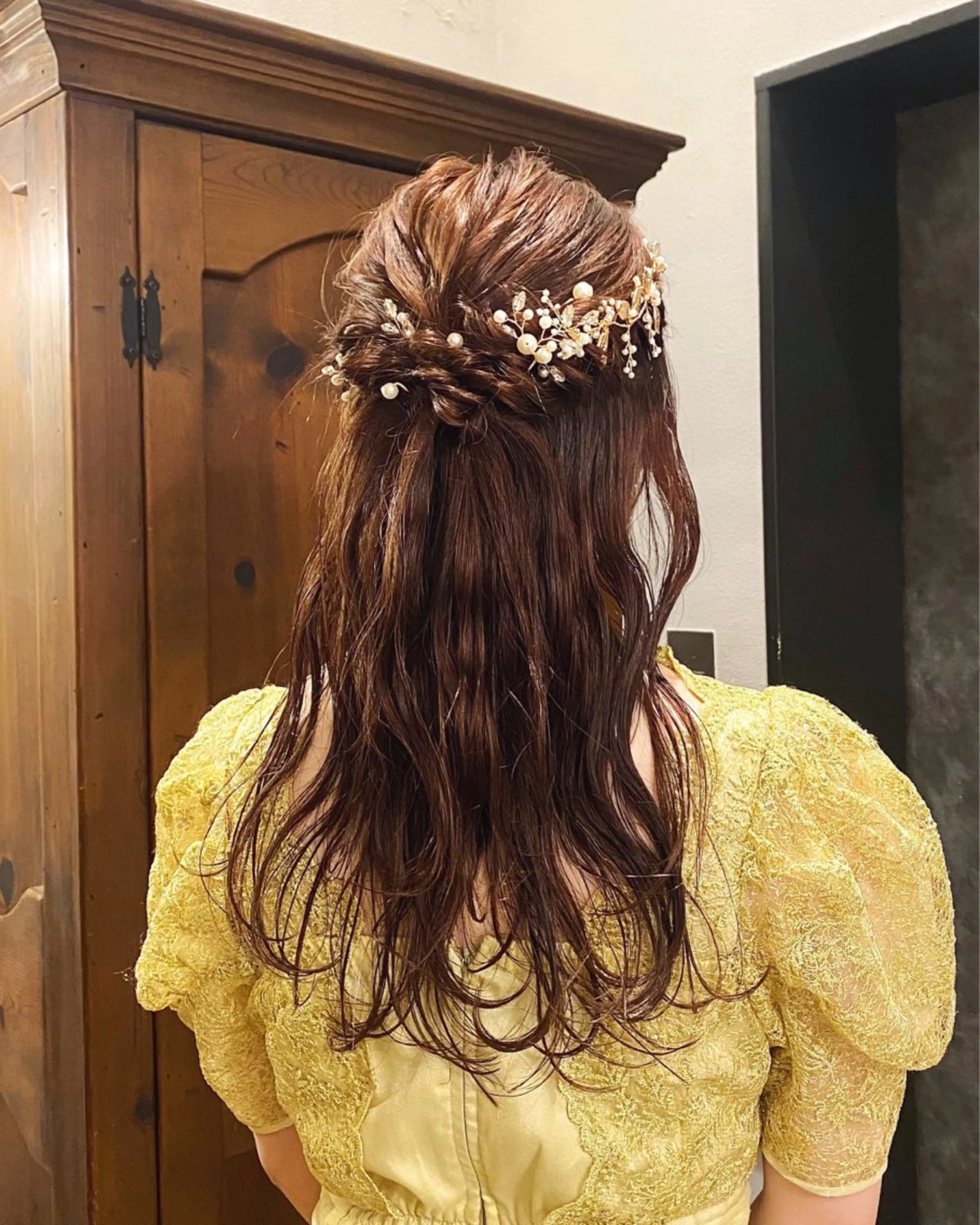 ヘアアレンジ ハーフアップ ヘアセット ショートカット 🪷なりたりみのヘアスタイル