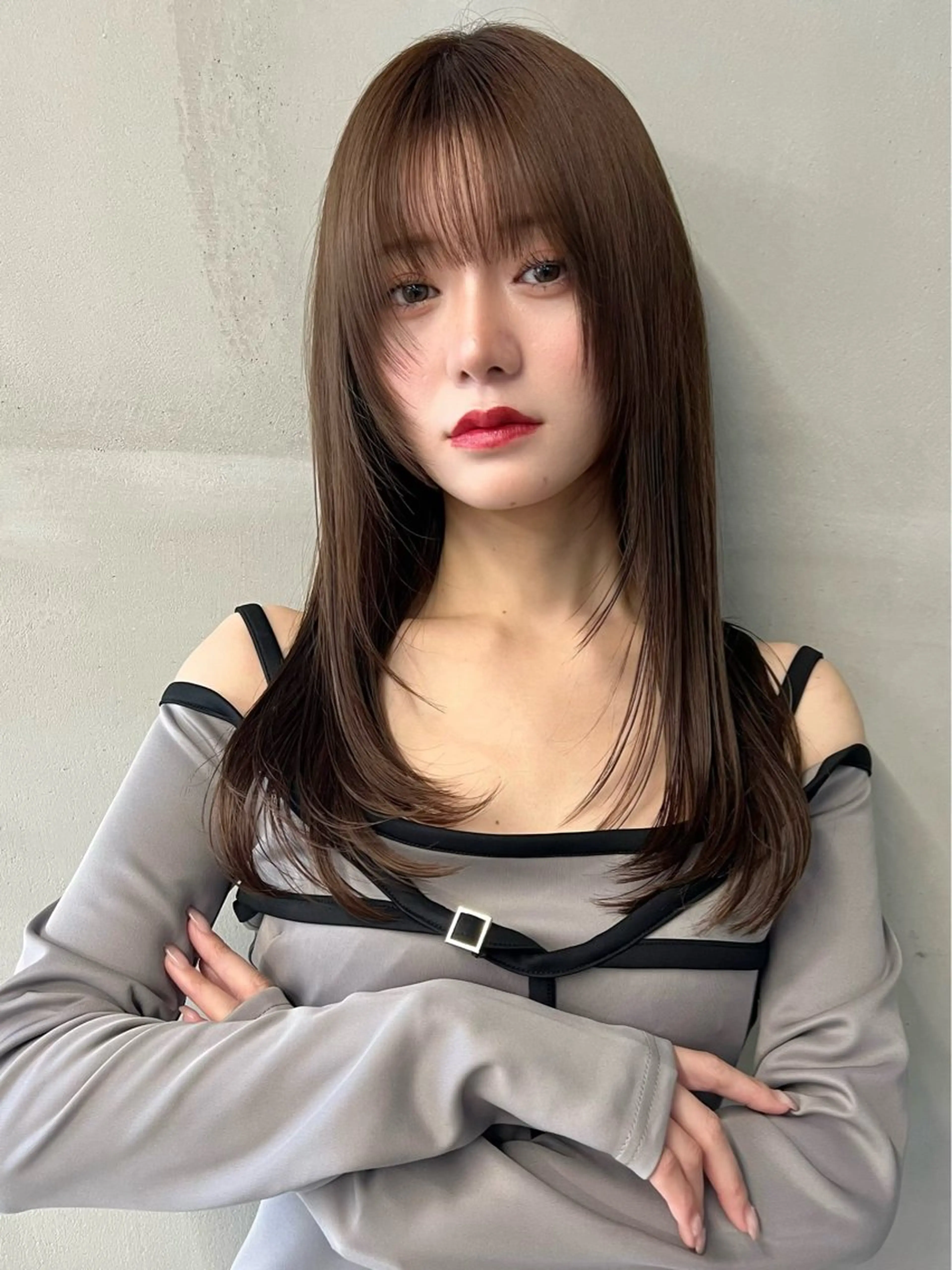 🇰🇷韓国風似合わせカット＋艶カラー＋髪質改善1stepトリートメント💎の写真