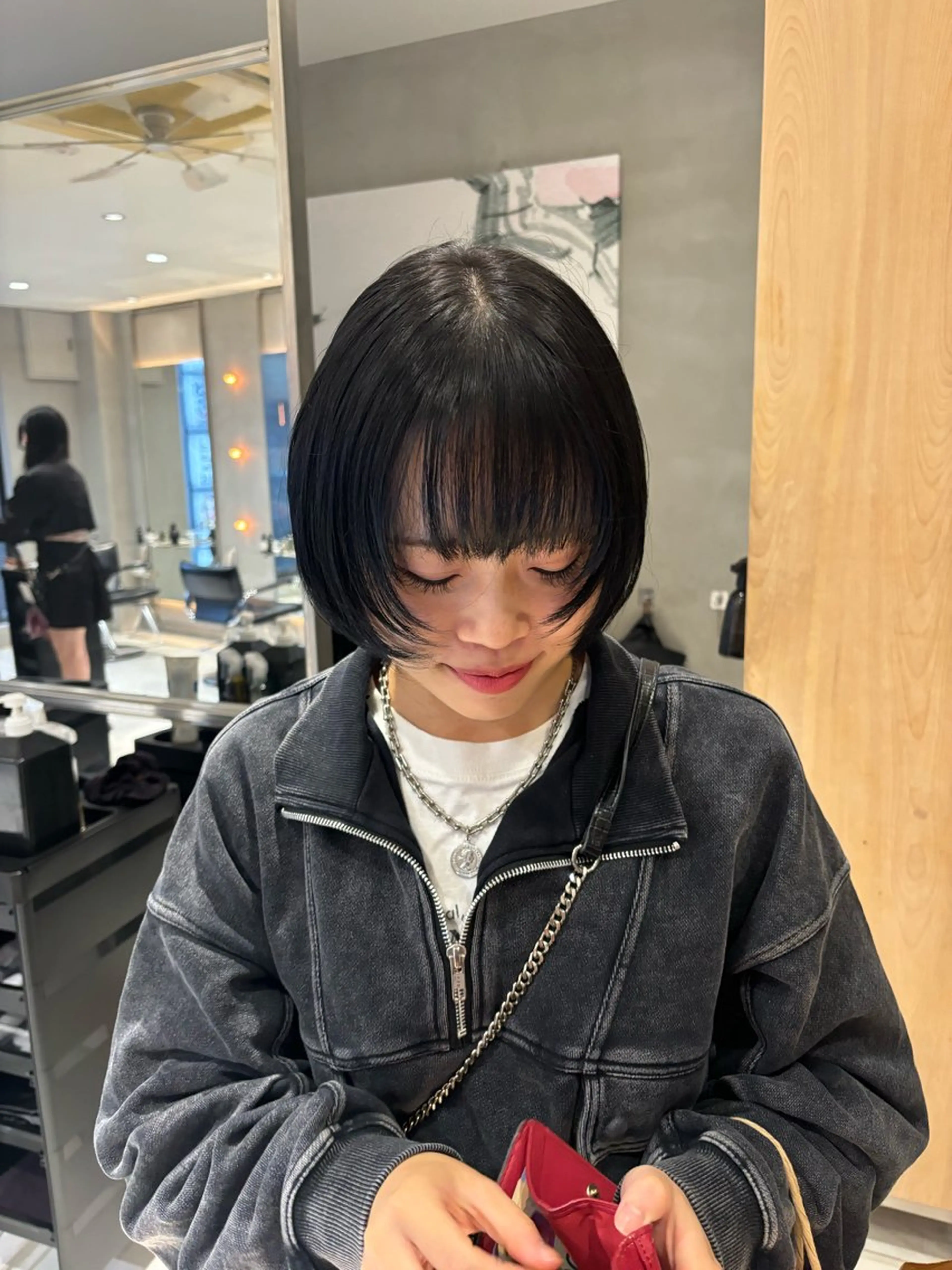 ミディアム カラー ヘアアレンジ 艶髪/レイヤーカット 🐣misakiのヘアスタイル