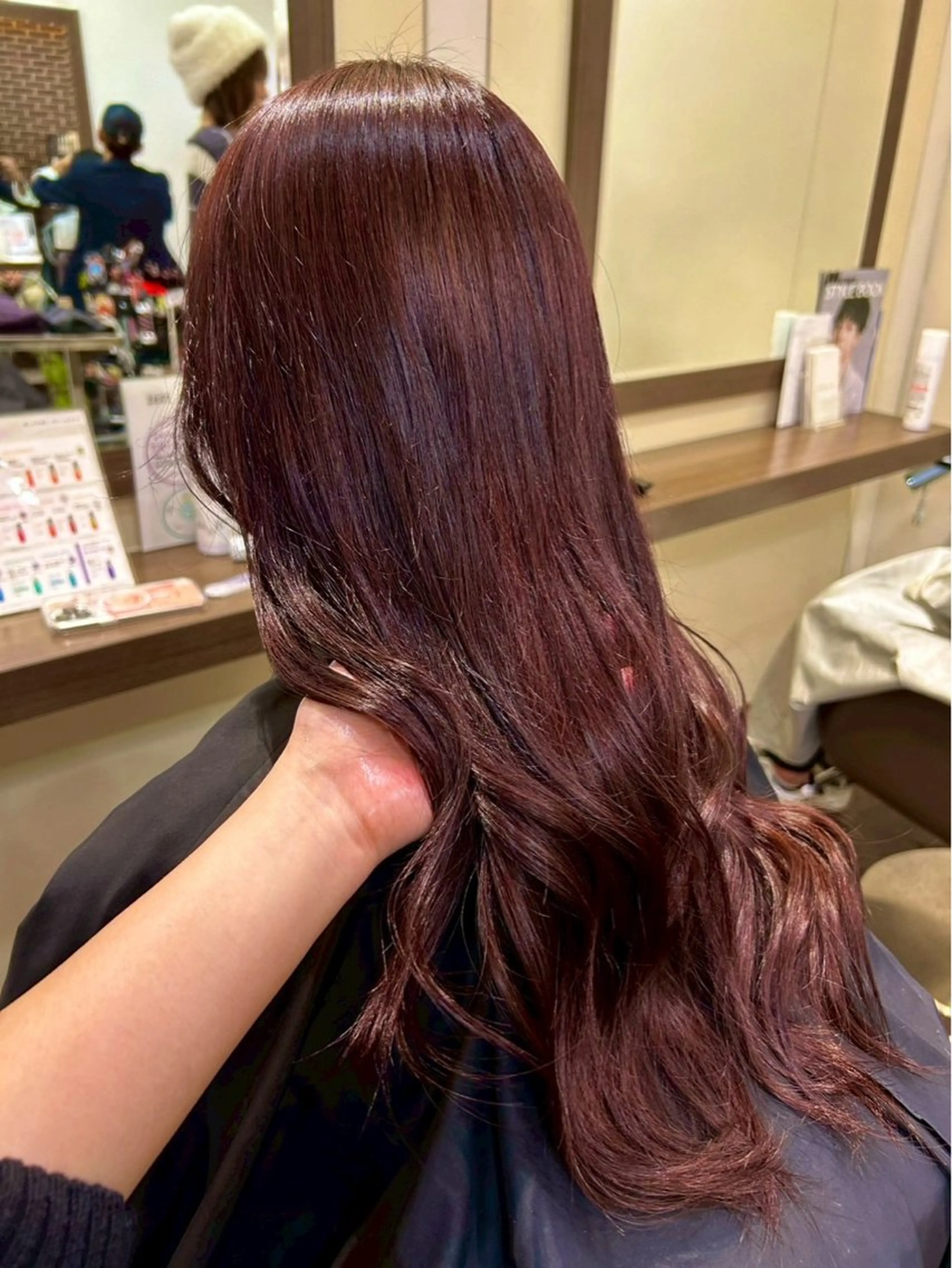 ロング カラー ヘアカラー トリートメント 🎀暖色カラー/ ハナ🎀のヘアスタイル