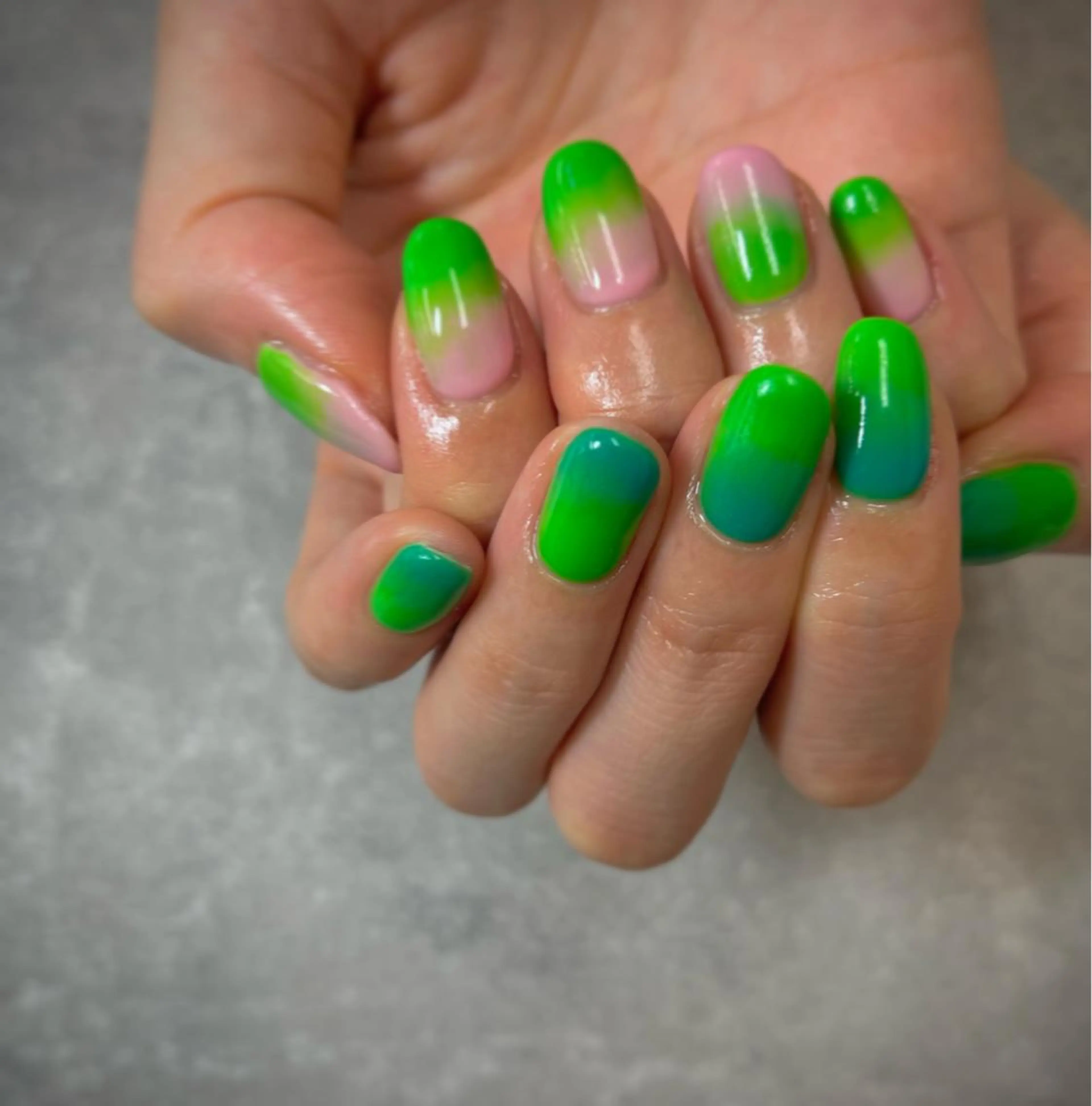 ネイル フットネイル フレンチネイル ジェルネイル ガラスフレンチ グラデーション YAGAWA NAOのネイルデザイン