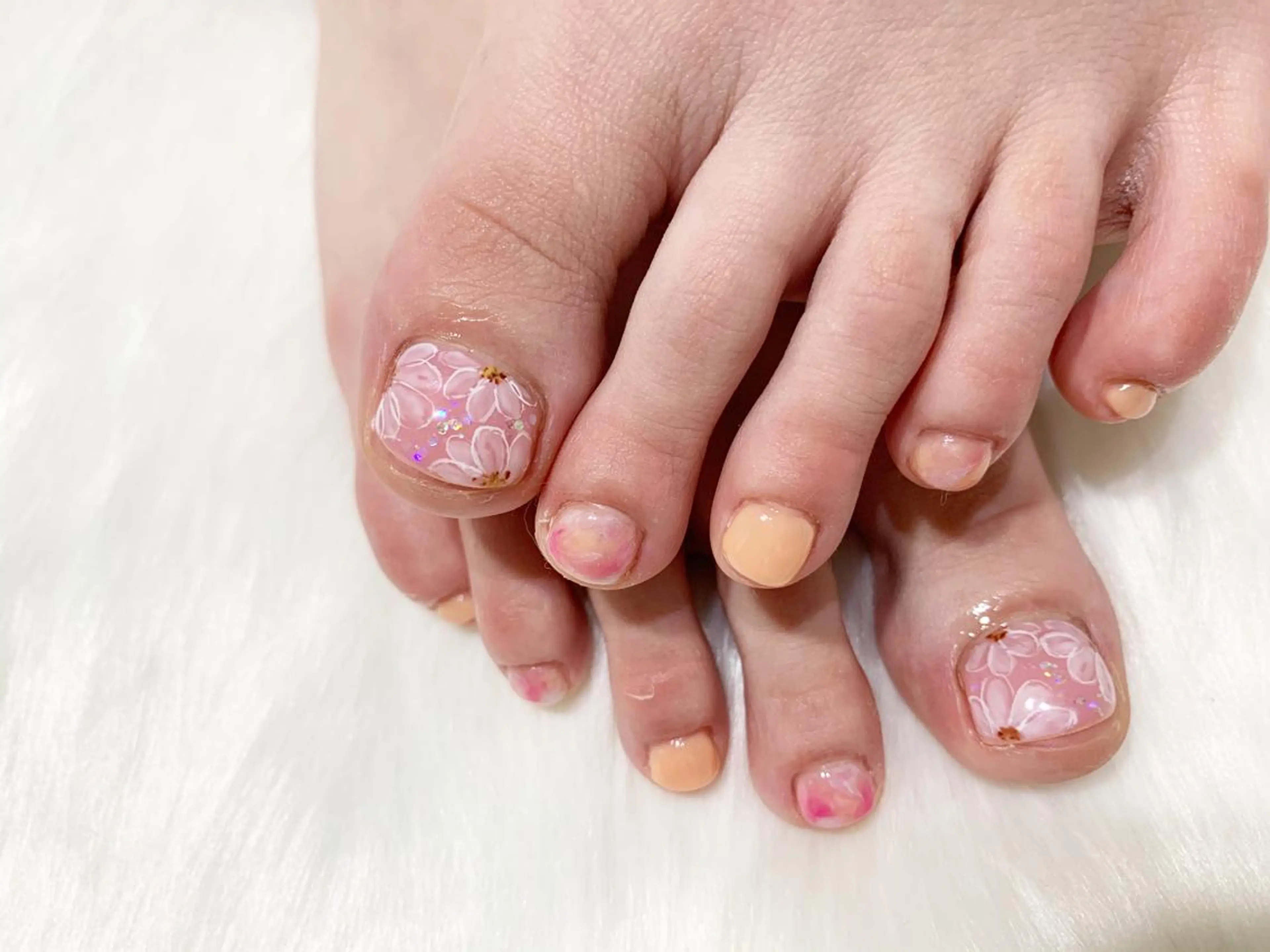 フットジェルオン(デザインやり放題)ジェルオフ込　120分の写真