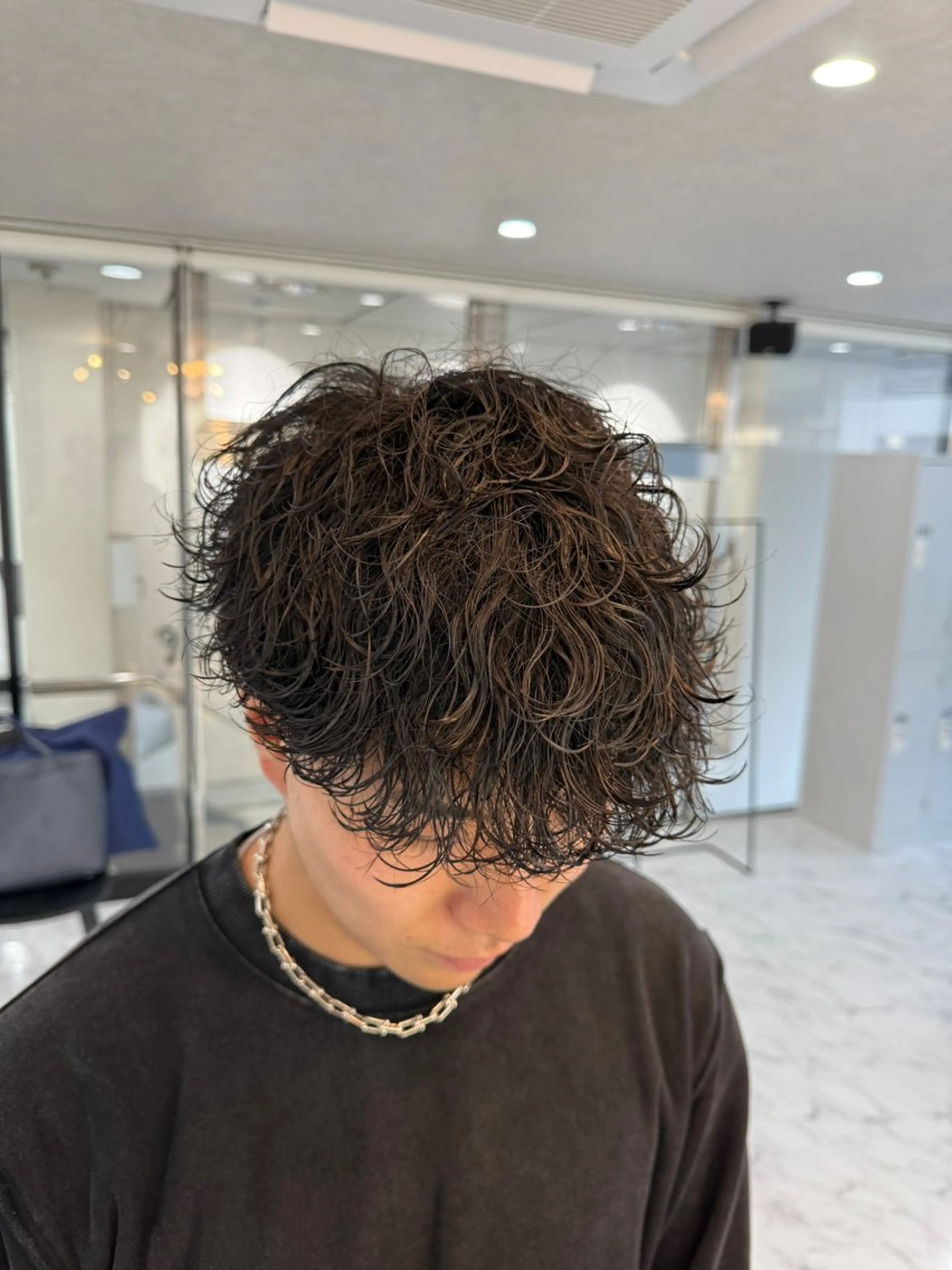 ミディアム パーマ メンズ ✨️メンズ特化✨️ 辻 正人のヘアスタイル