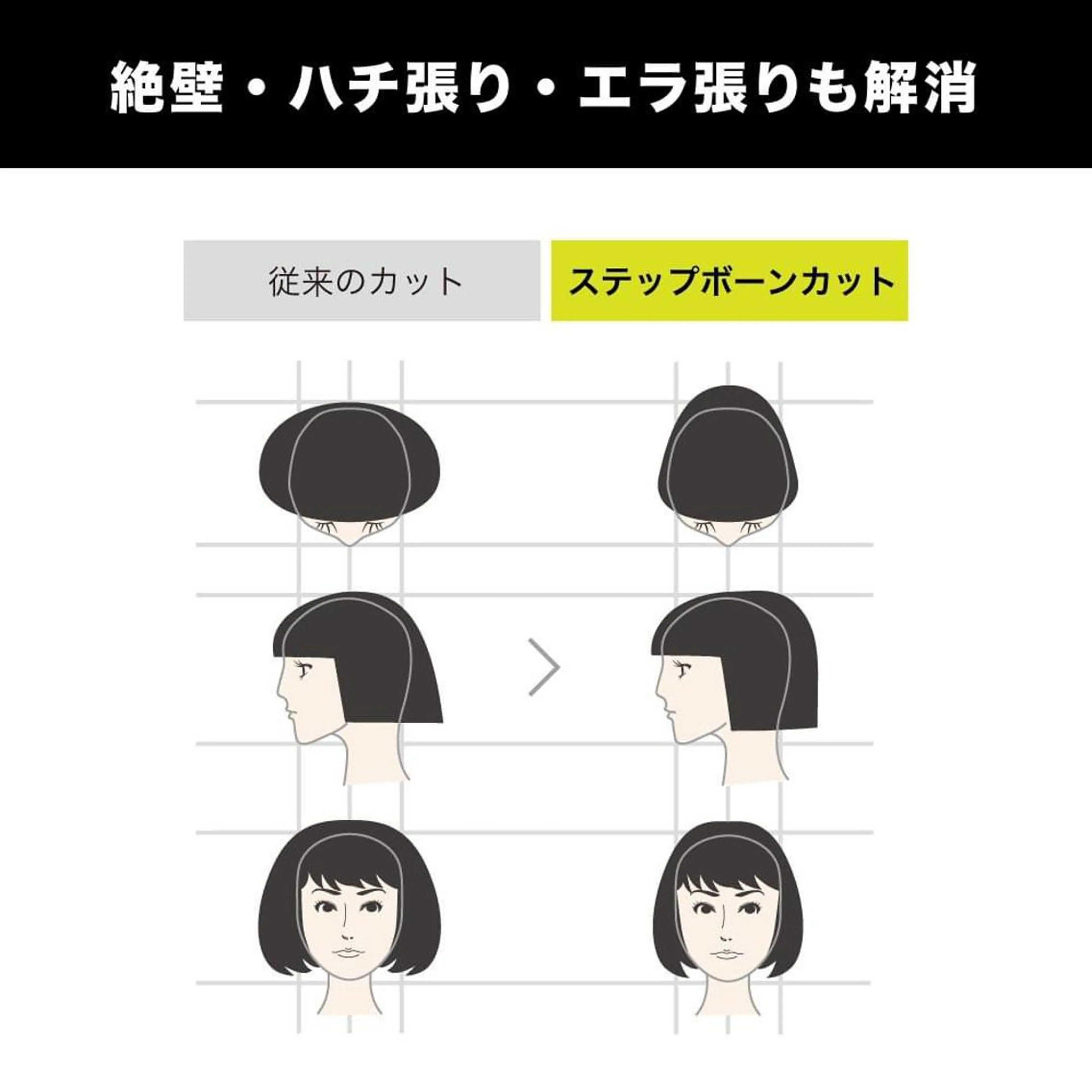 ショート graphy銀座所属・ステップボーンカット 小顔になる方法のヘアスタイル