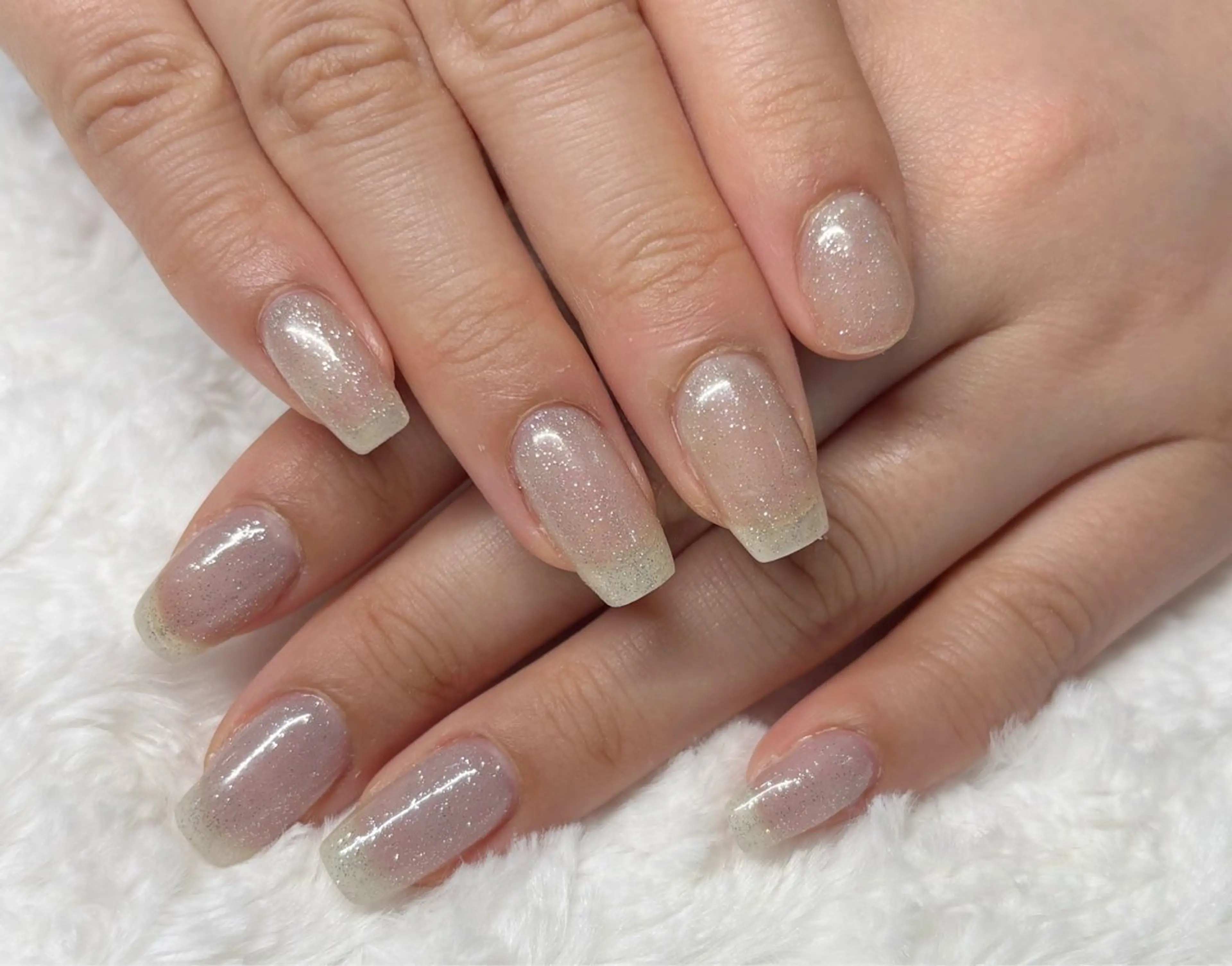 ネイル クリアネイル フラッシュネイル ゴールド シルバー ハンドネイル フットネイル Mugi♡ MAYUのネイルデザイン