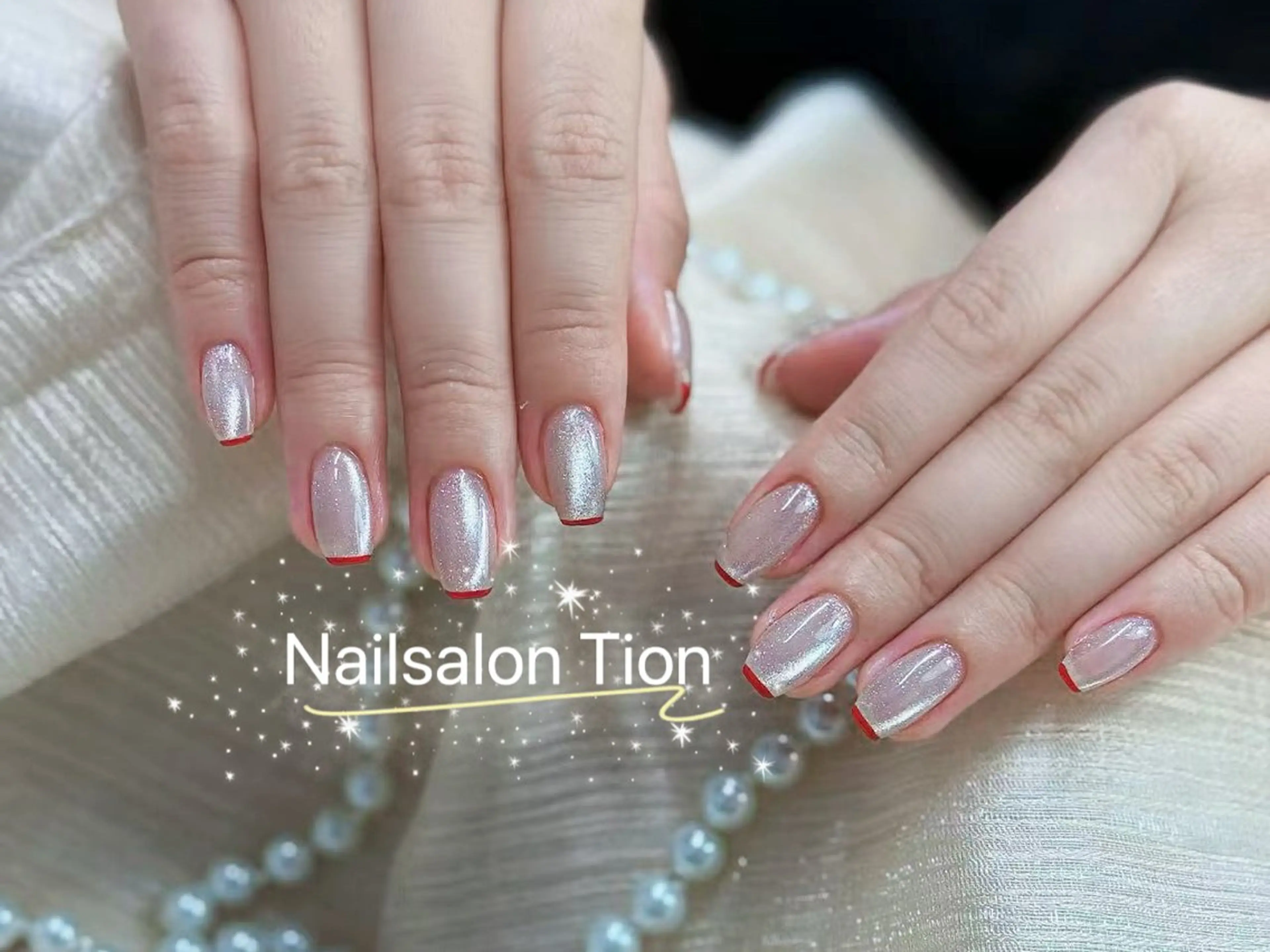 ネイル 長さ出し フットネイル ジェルネイル 韓国ネイル マグネットネイル Nailsalon Tion二子玉川店のネイルデザイン