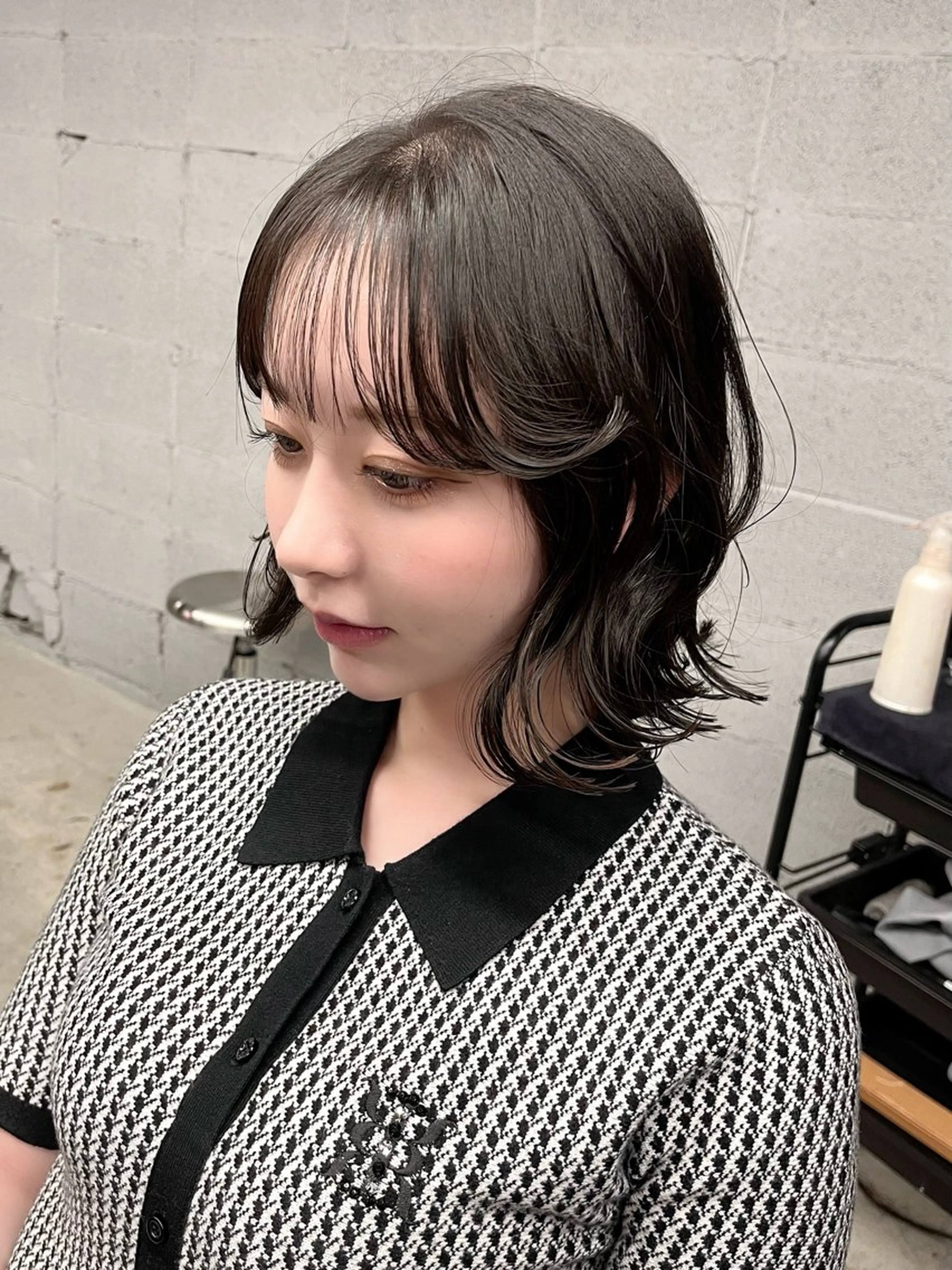 ミディアム カット col sapporo所属・あざと可愛い💓 盛れる顔まわり/uiのヘアスタイル