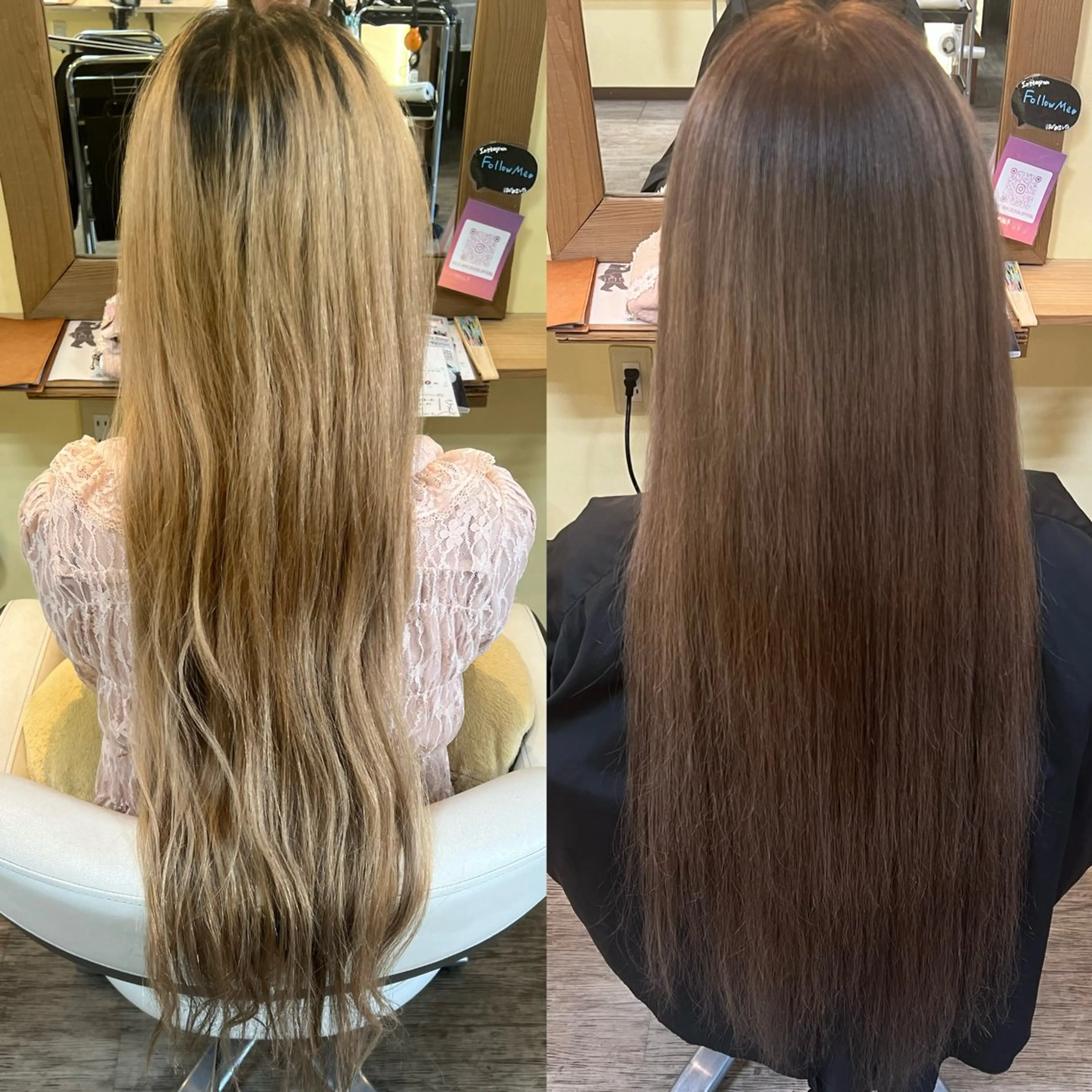 カラー ブリーチ 鶴島 凜のヘアスタイル