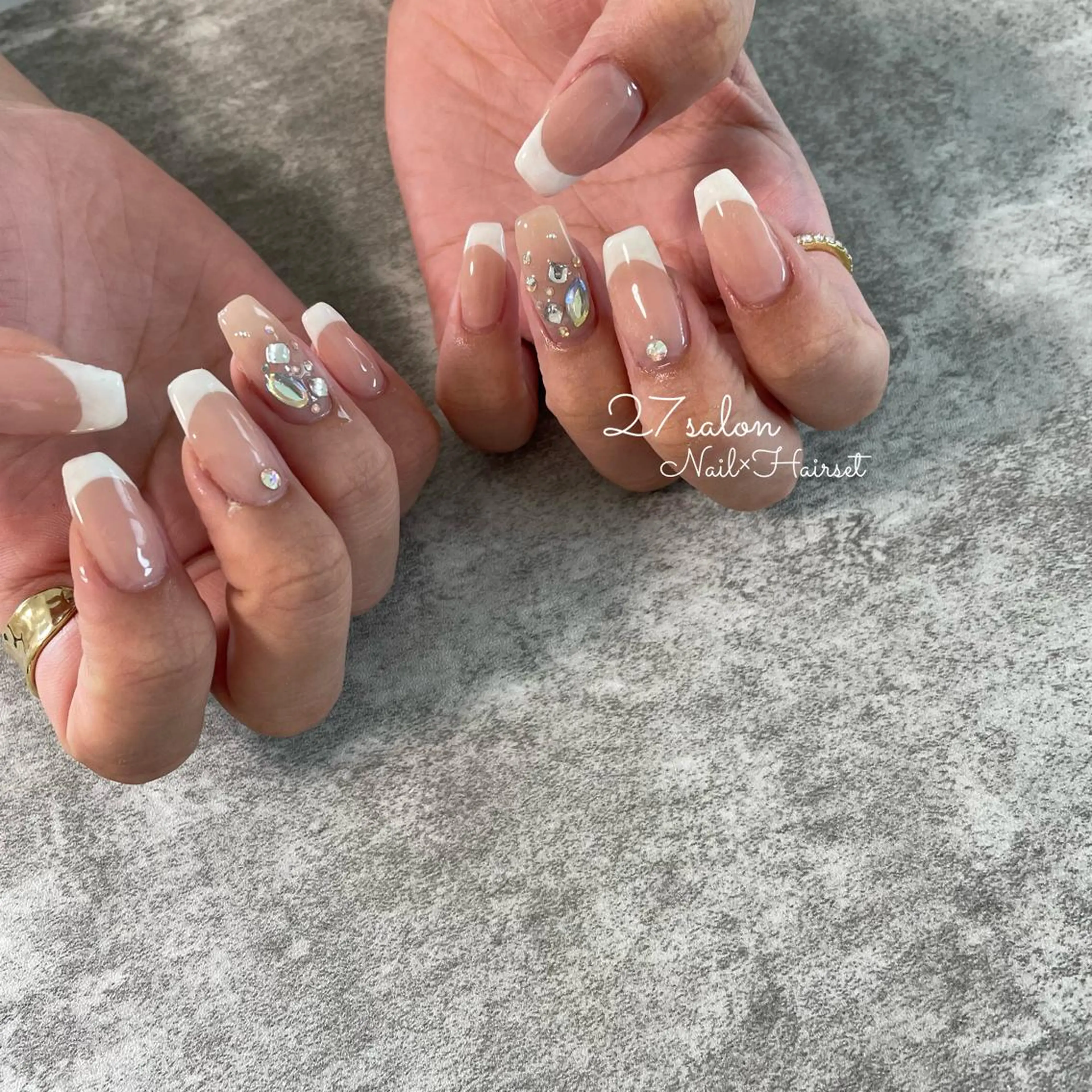 ネイル フレンチネイル 27salon yuinaのネイルデザイン