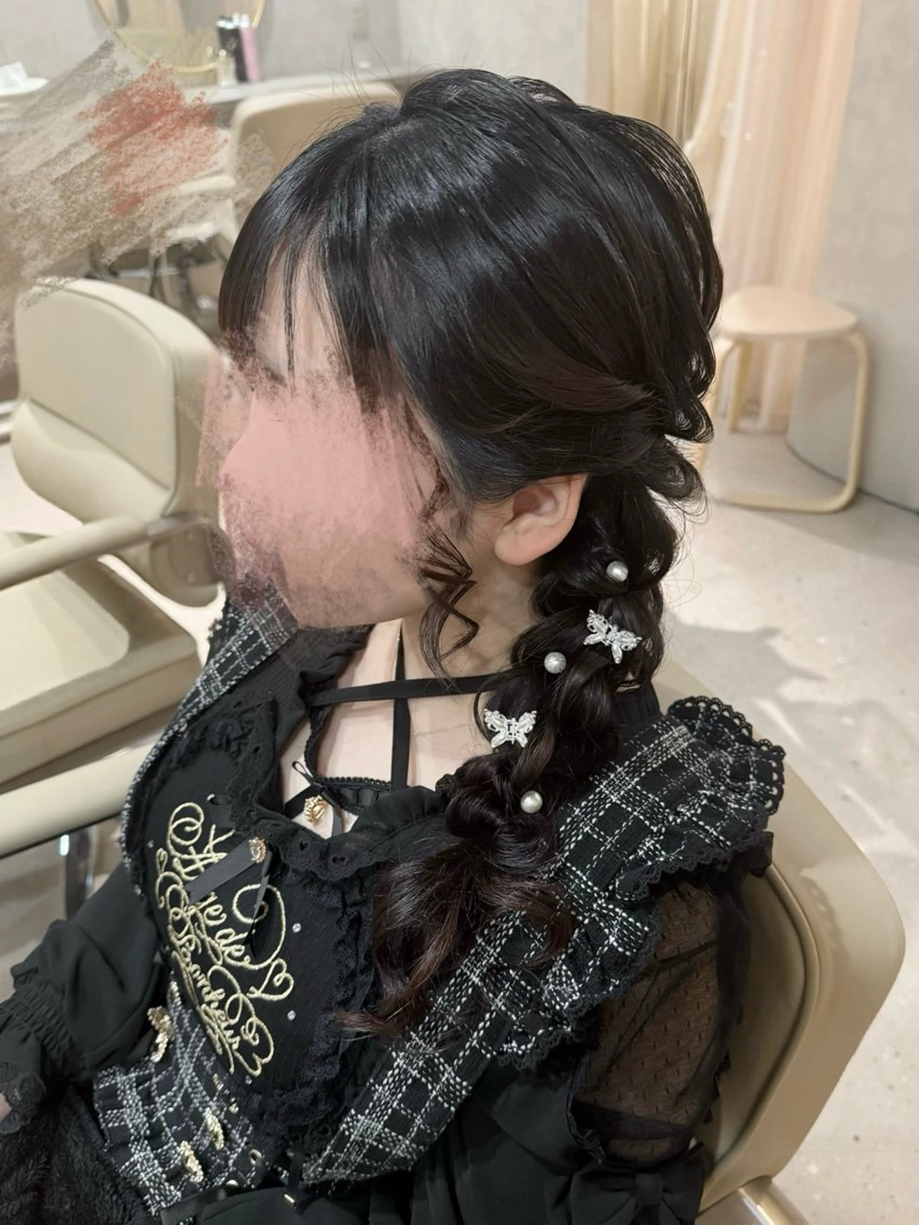 ヘアアレンジ ヘアセット セットサロンCURE 🩵あんみのマツエク・マツパデザイン