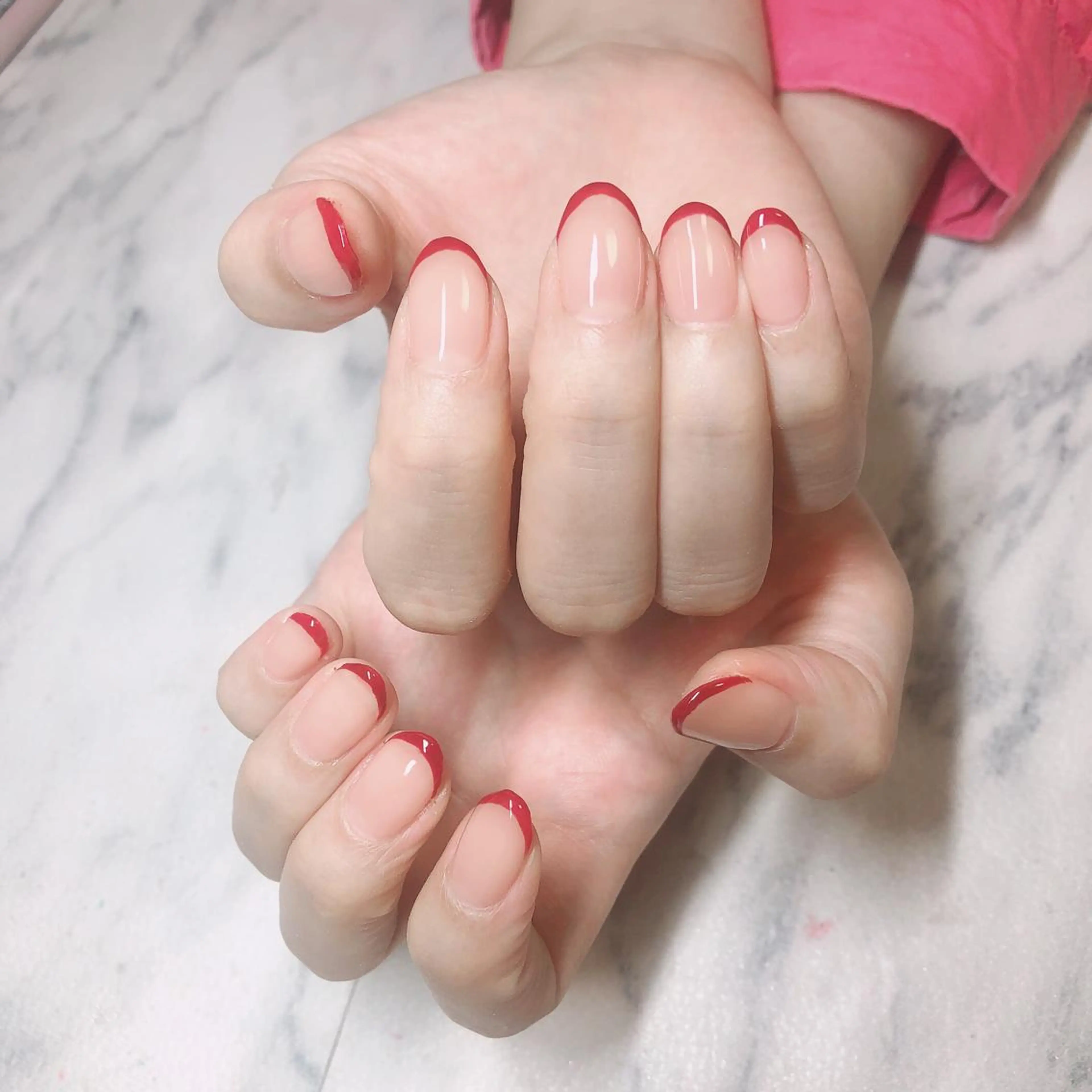 ネイル フレンチネイル 結城 怜菜のネイルデザイン