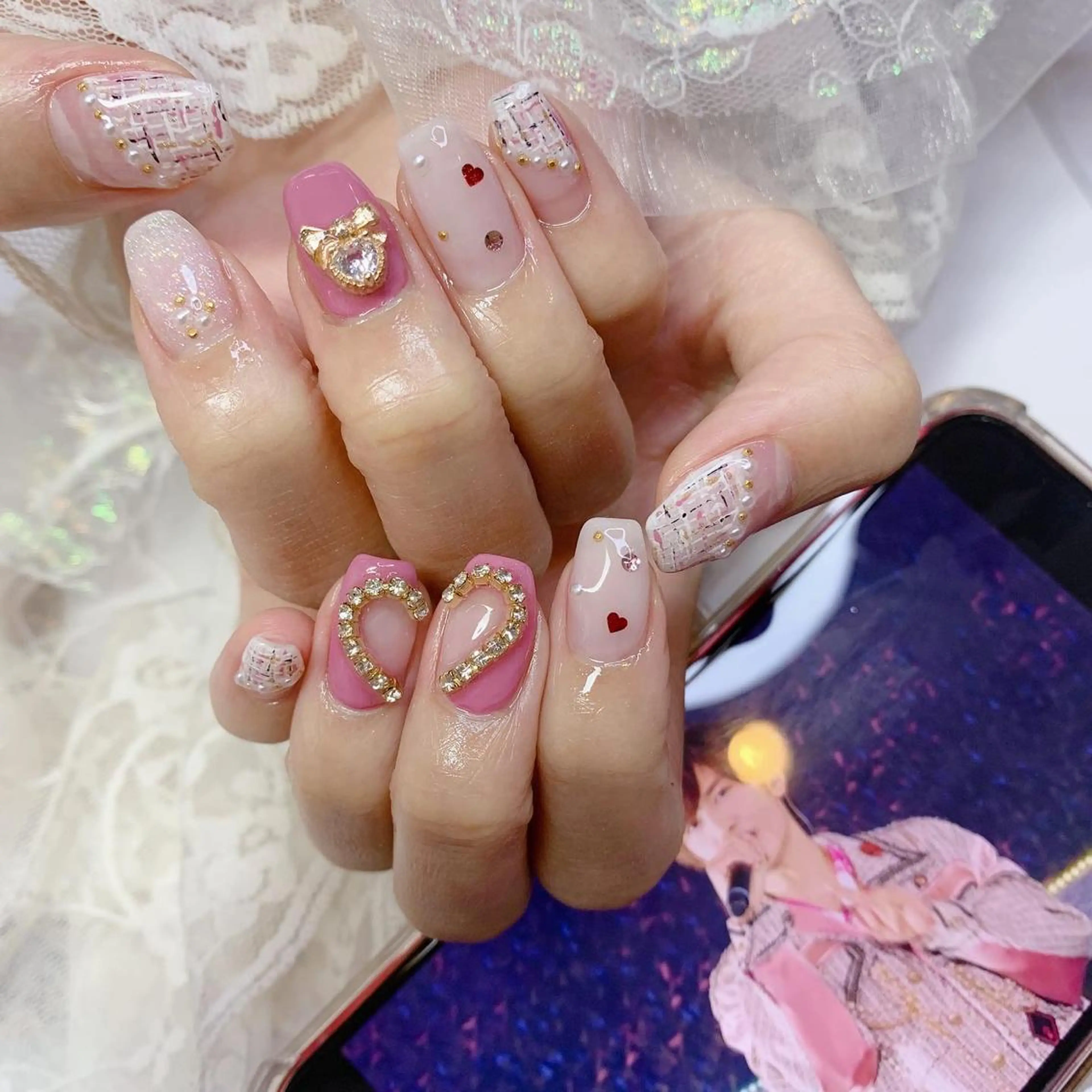 ネイル ハンドネイル La neige* yuki 🥯🍑のネイルデザイン