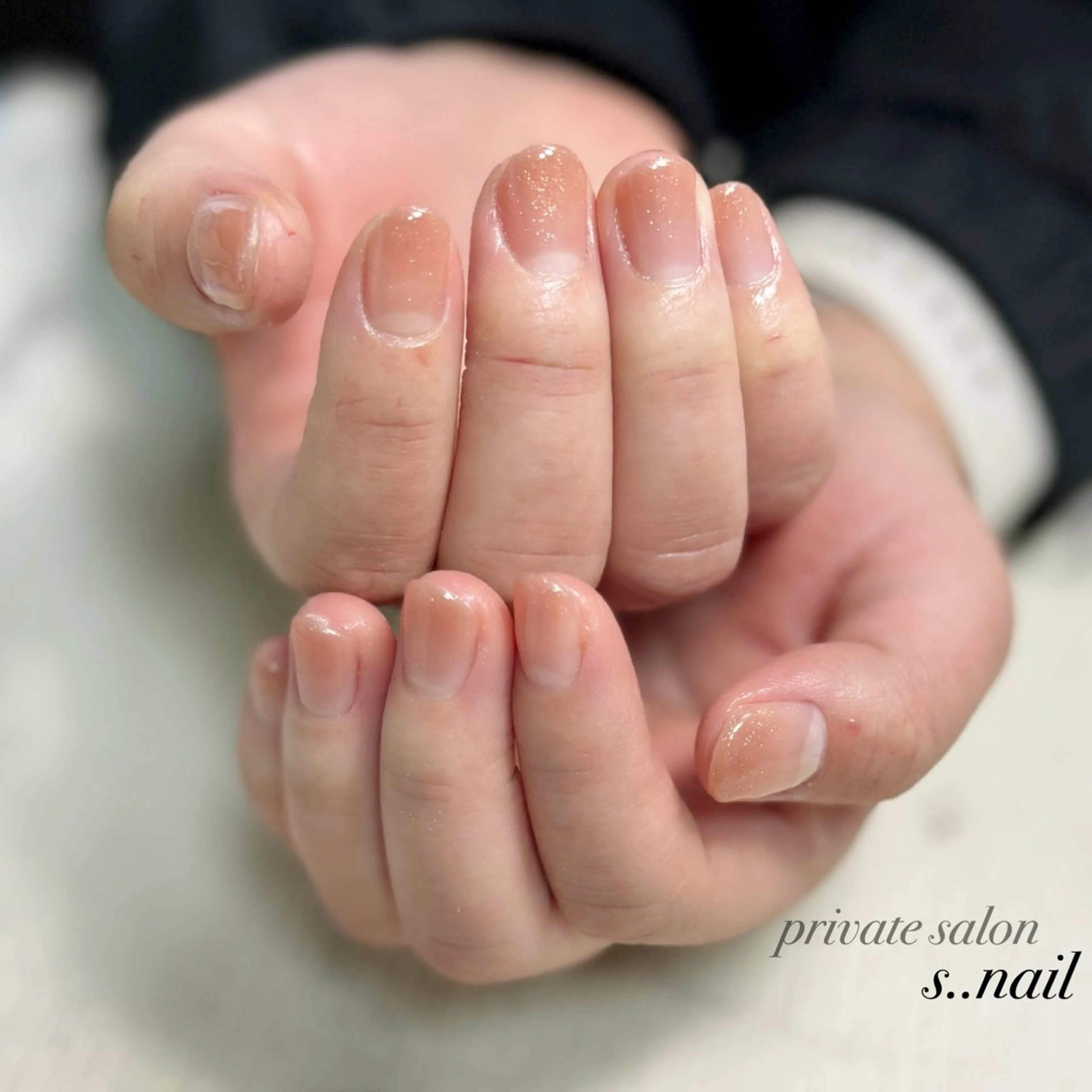 ネイル グラデーション ラメ(グリッター) ハンドネイル フットネイル s..nail / MORITAのネイルデザイン