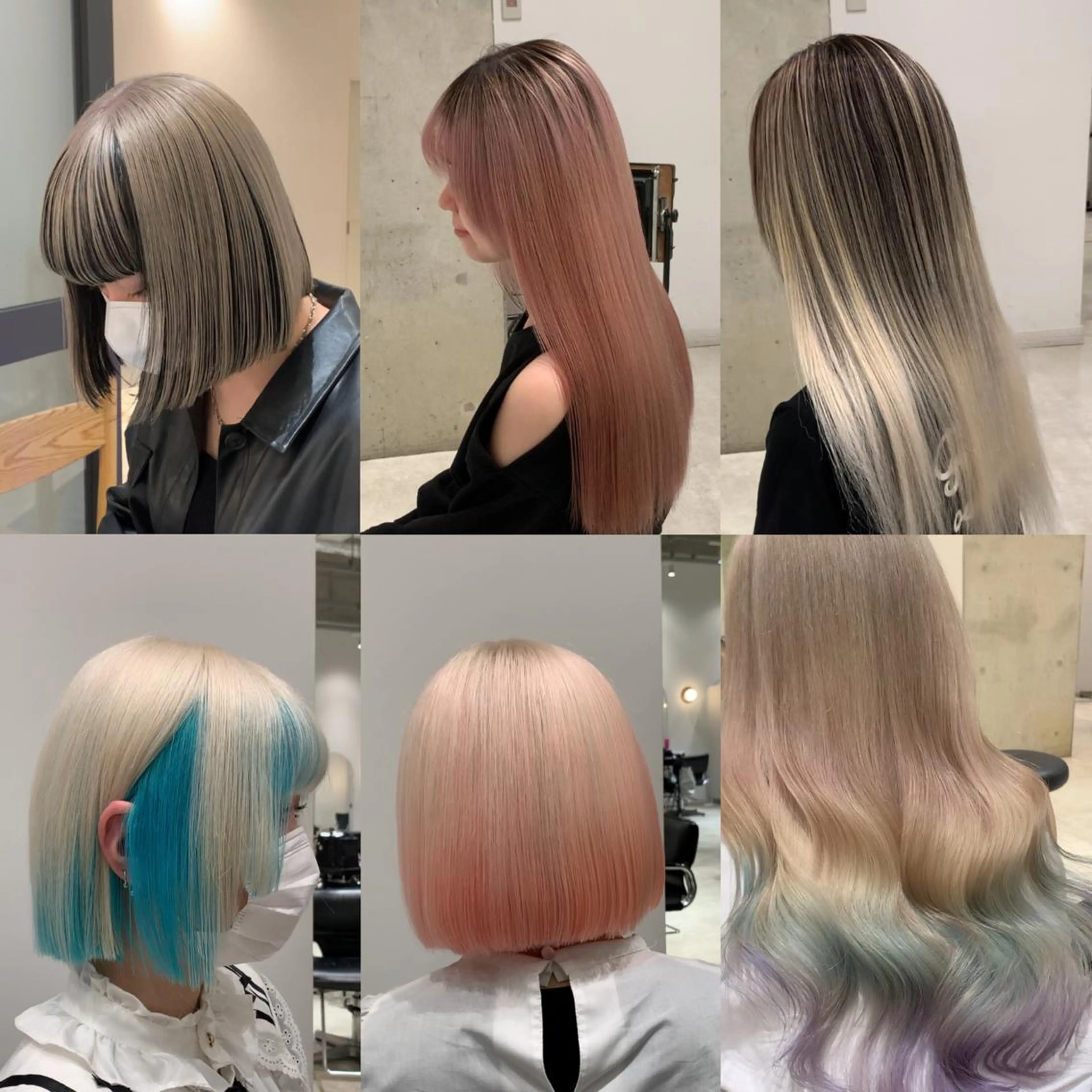 ミディアム カラー サロウィン(SALOWIN)原宿iori店所属・れい🫧 ハイトーン特化のヘアスタイル