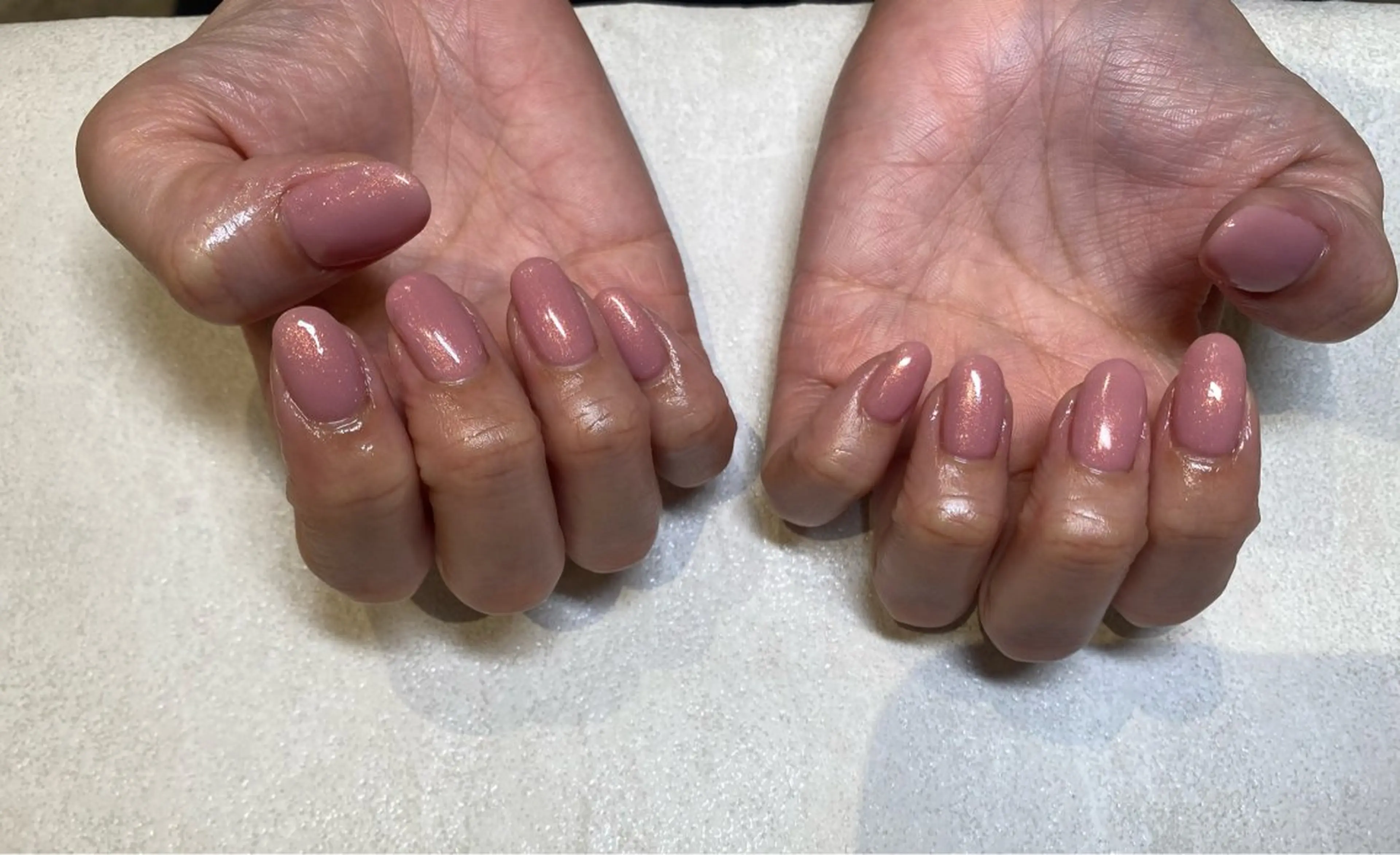 ネイル ラメ(グリッター) ピンク 🐕🖤 Kahoのネイルデザイン