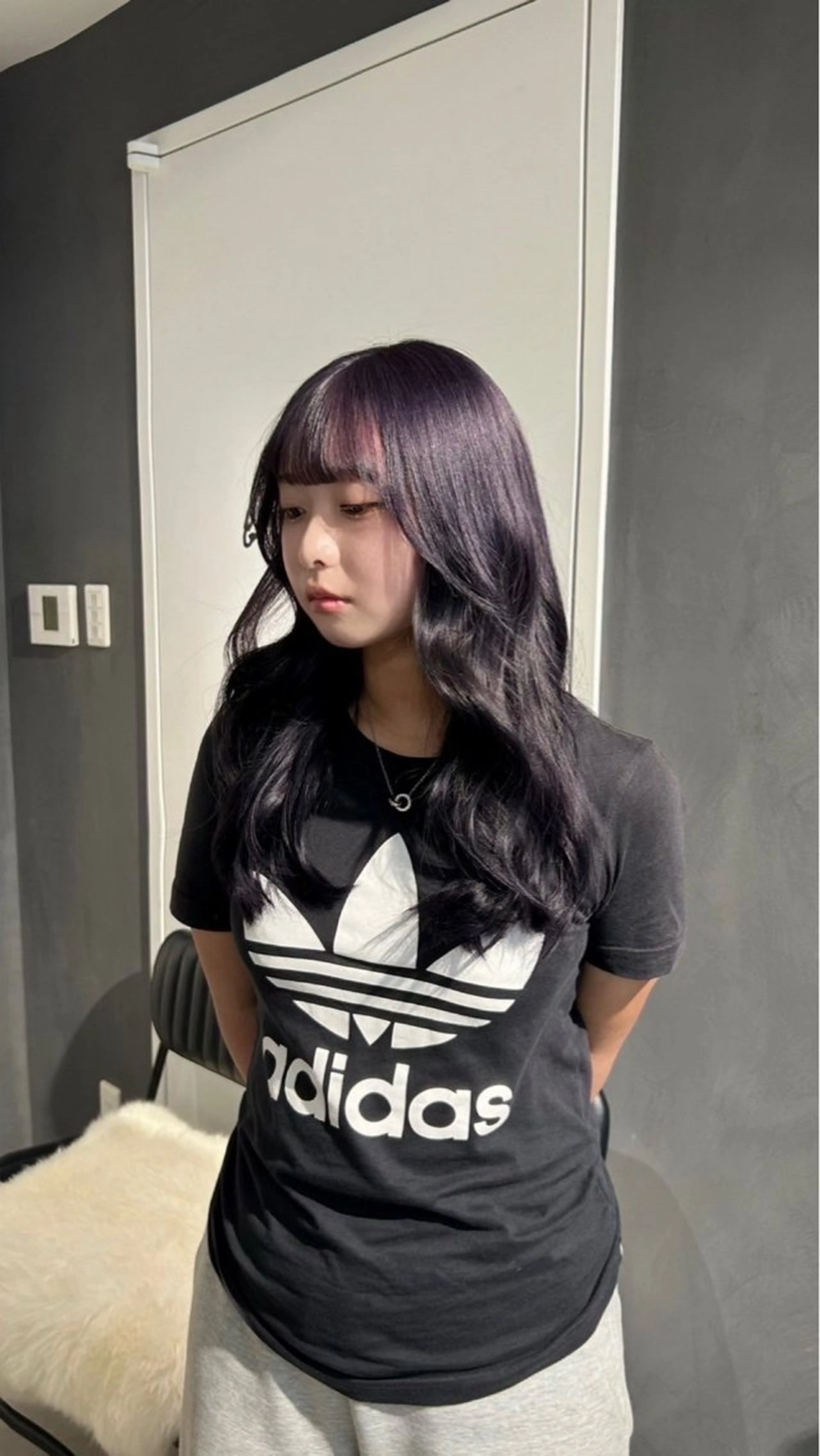 セミロング カット ヘアカラー トリートメント えり 堀江/ボブ /艶髪/レイヤーのヘアスタイル