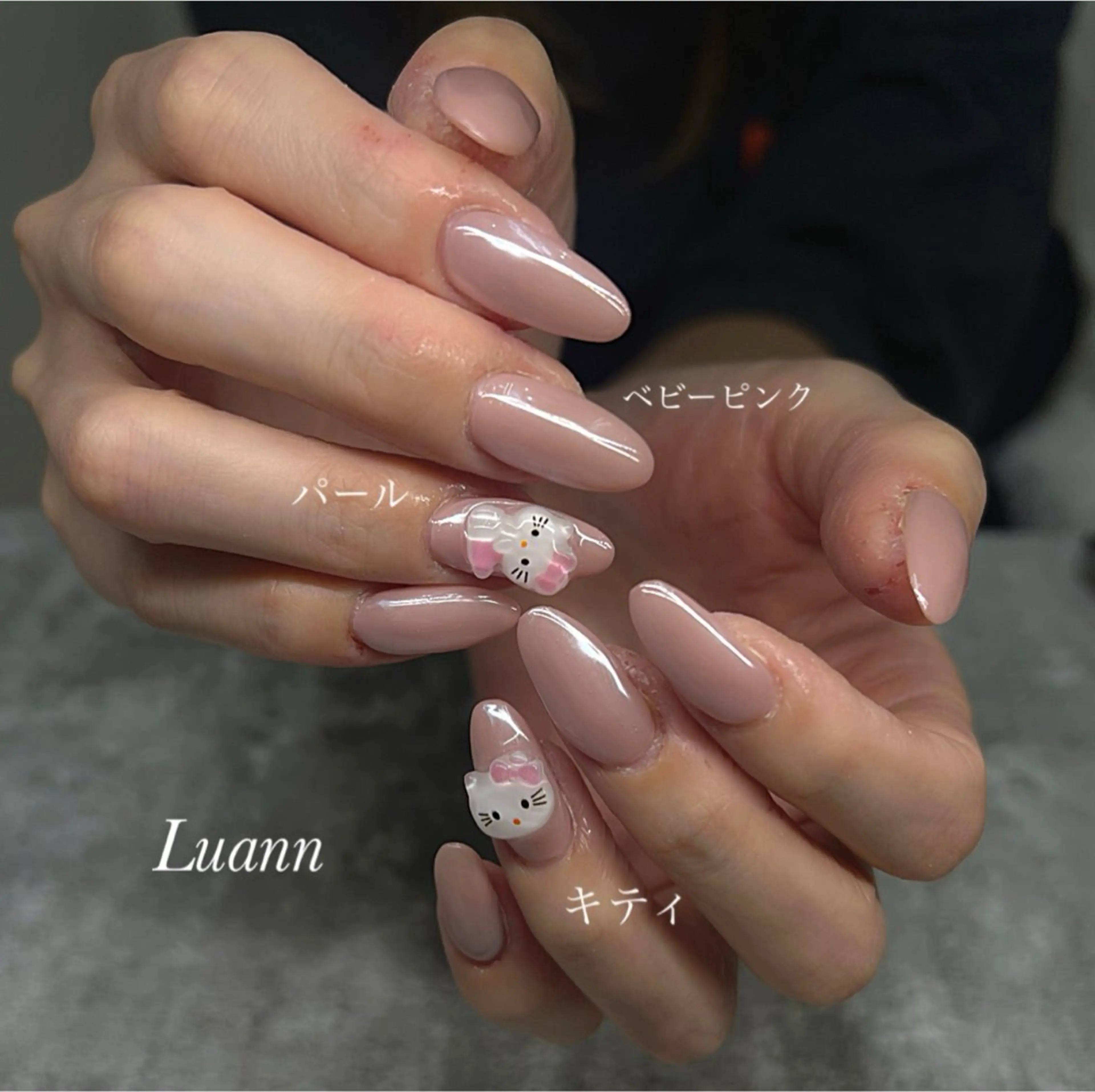 ネイル ピンク ハンドネイル Luann nail所属・Luann nail Sakiのネイルデザイン