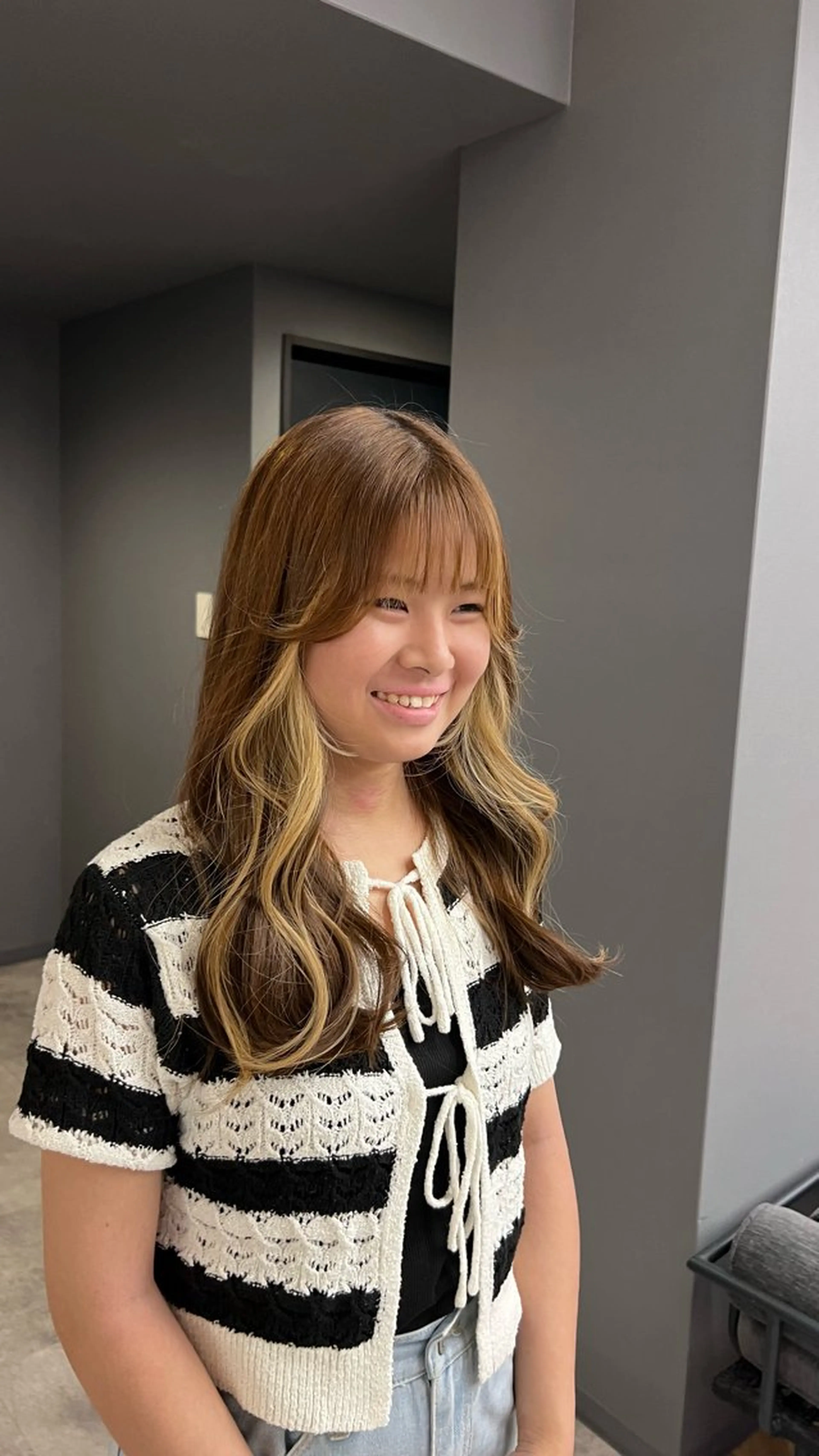 ロング 中田 姫歌のヘアスタイル