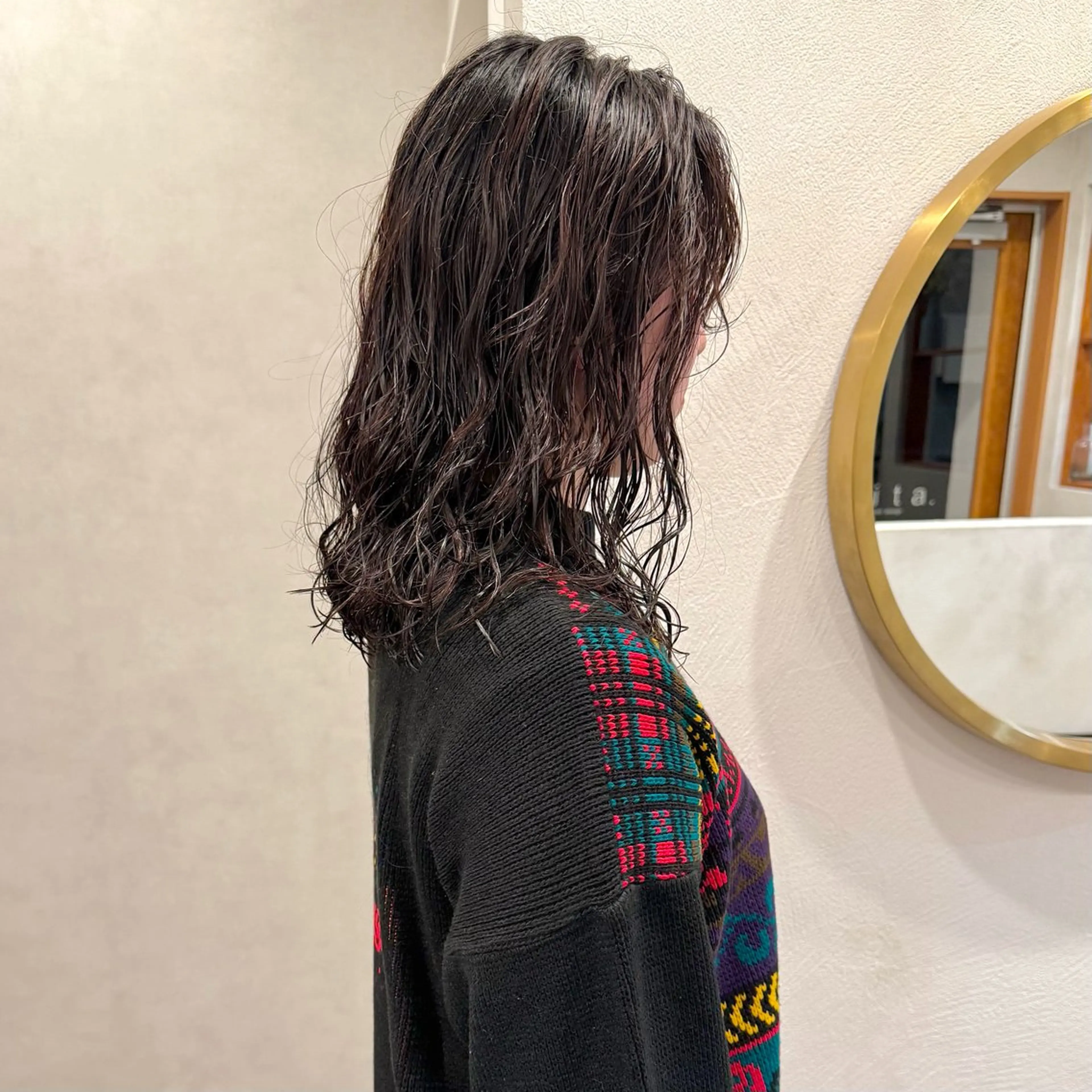 セミロング パーマ セミロングパーマ Lita./ 大賀ひかり🧁🫧のヘアスタイル