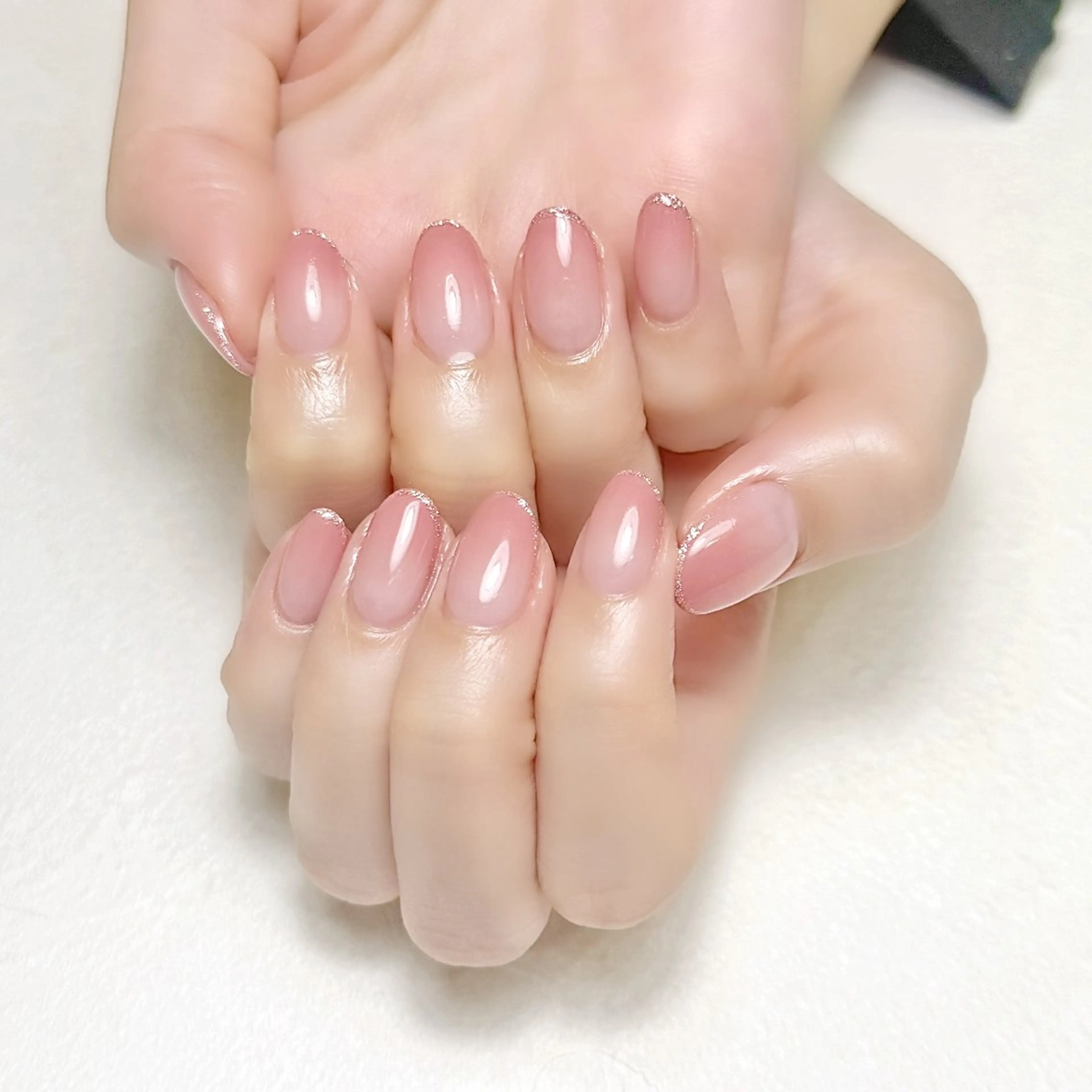 ネイル グラデーション オフィスネイル ピンク 春ネイル rouse nail RISATOのネイルデザイン