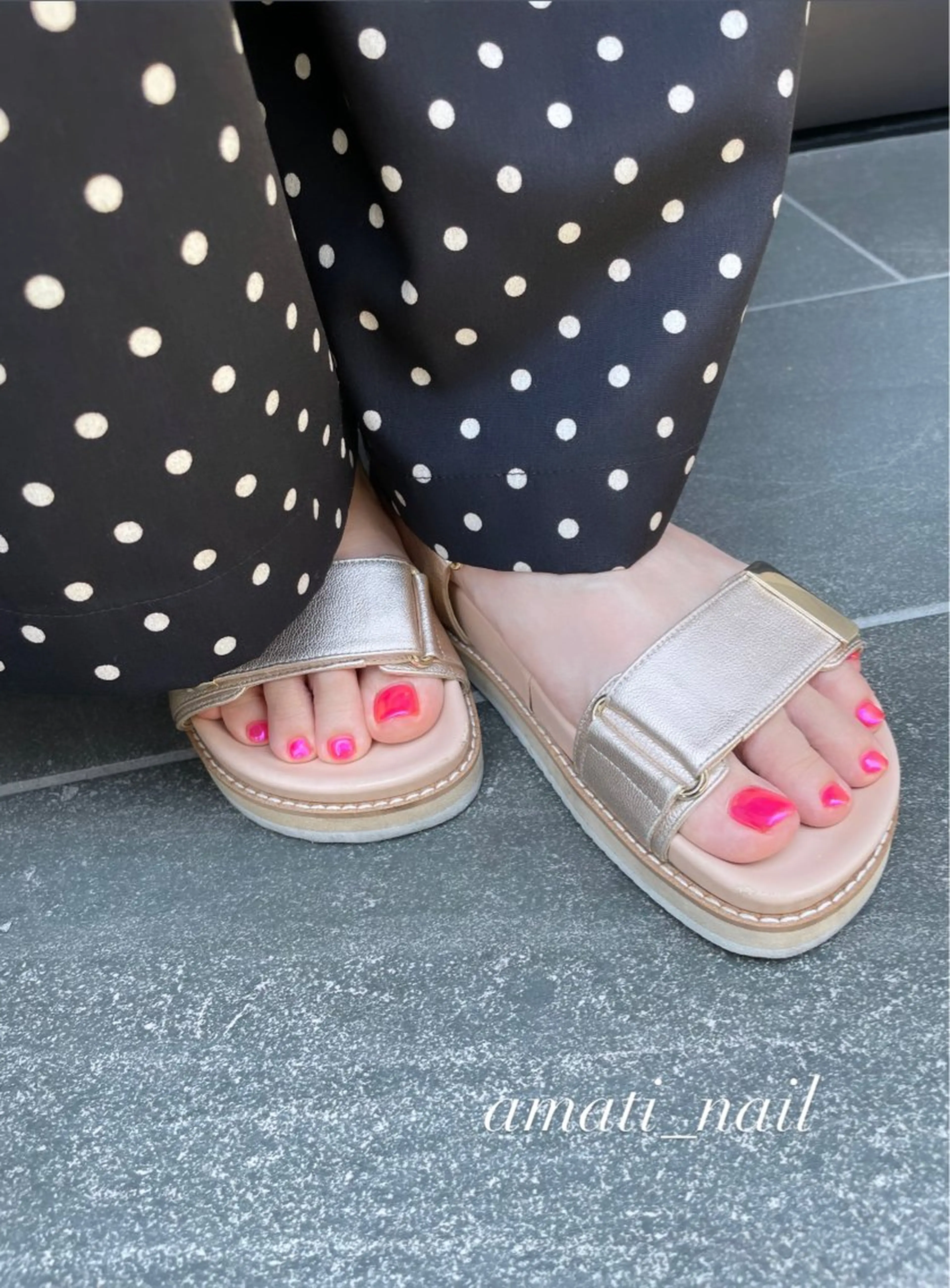 ネイル オーロラネイル フットネイル ジェルネイル マグネットネイル ミラーネイル フットネイル amati_nail TAKAKOのネイルデザイン