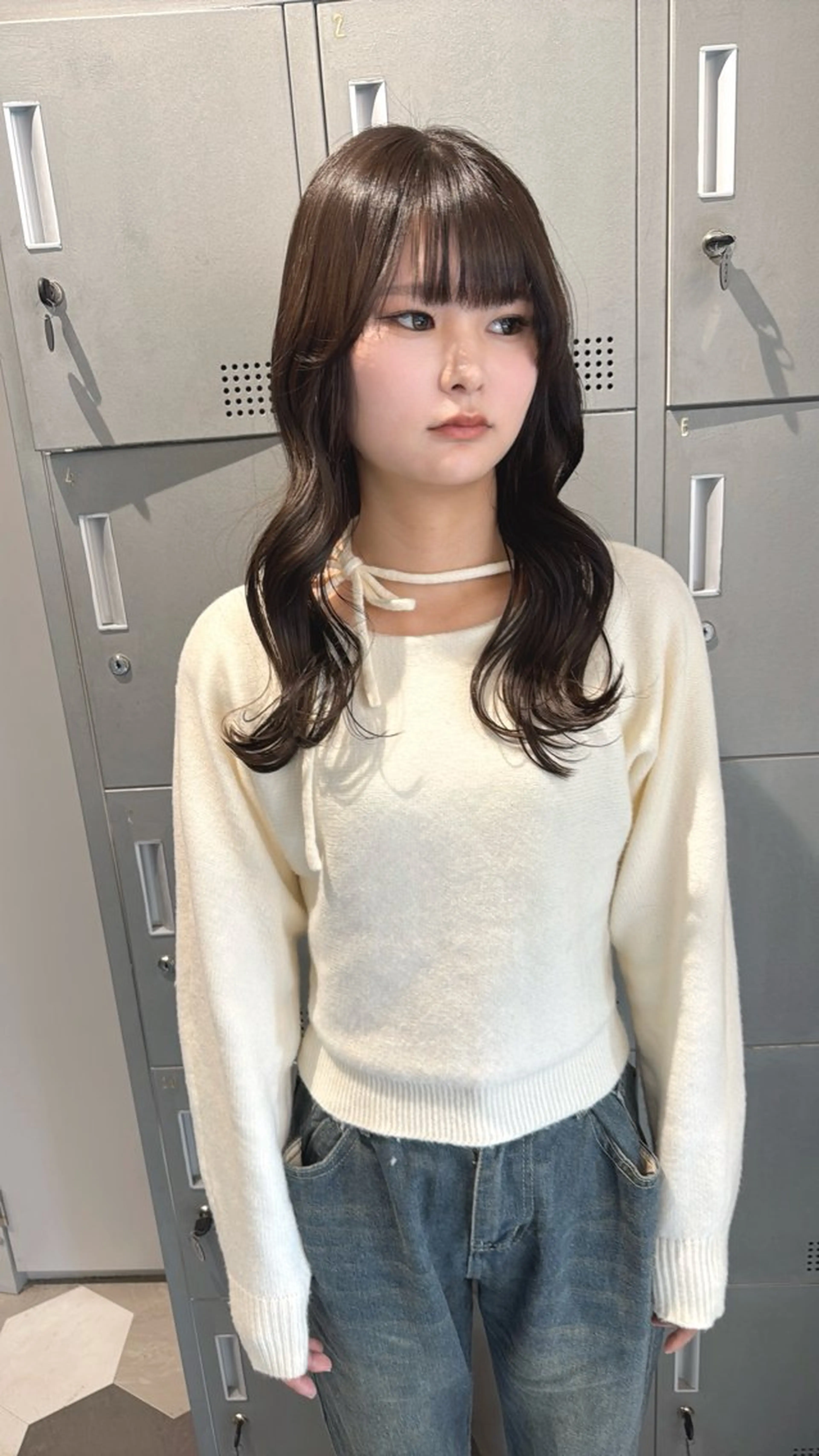 セミロング カット ヘアカラー 【天満1艶髪】潤艶/ 髪質改善🌹釣本竜哉のヘアスタイル