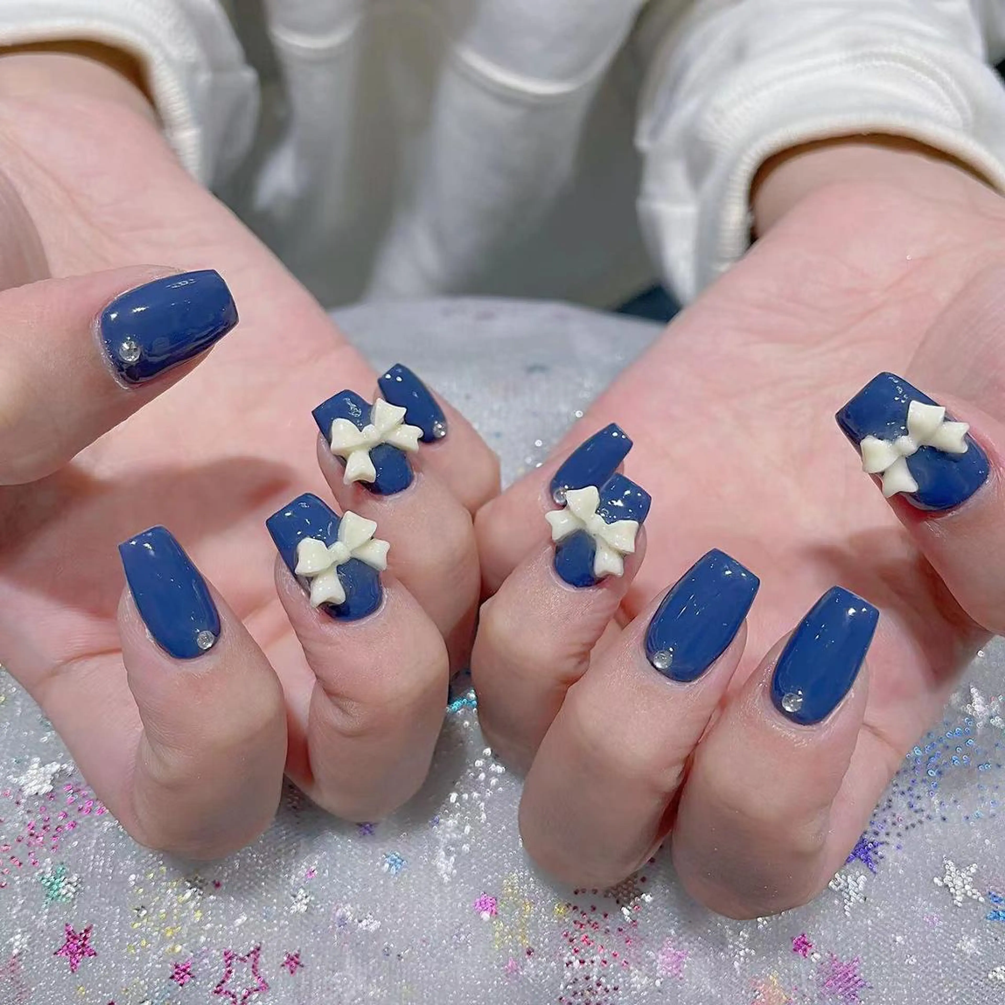 ネイル 長さ出し ネイルチップ Queens momoのネイルデザイン