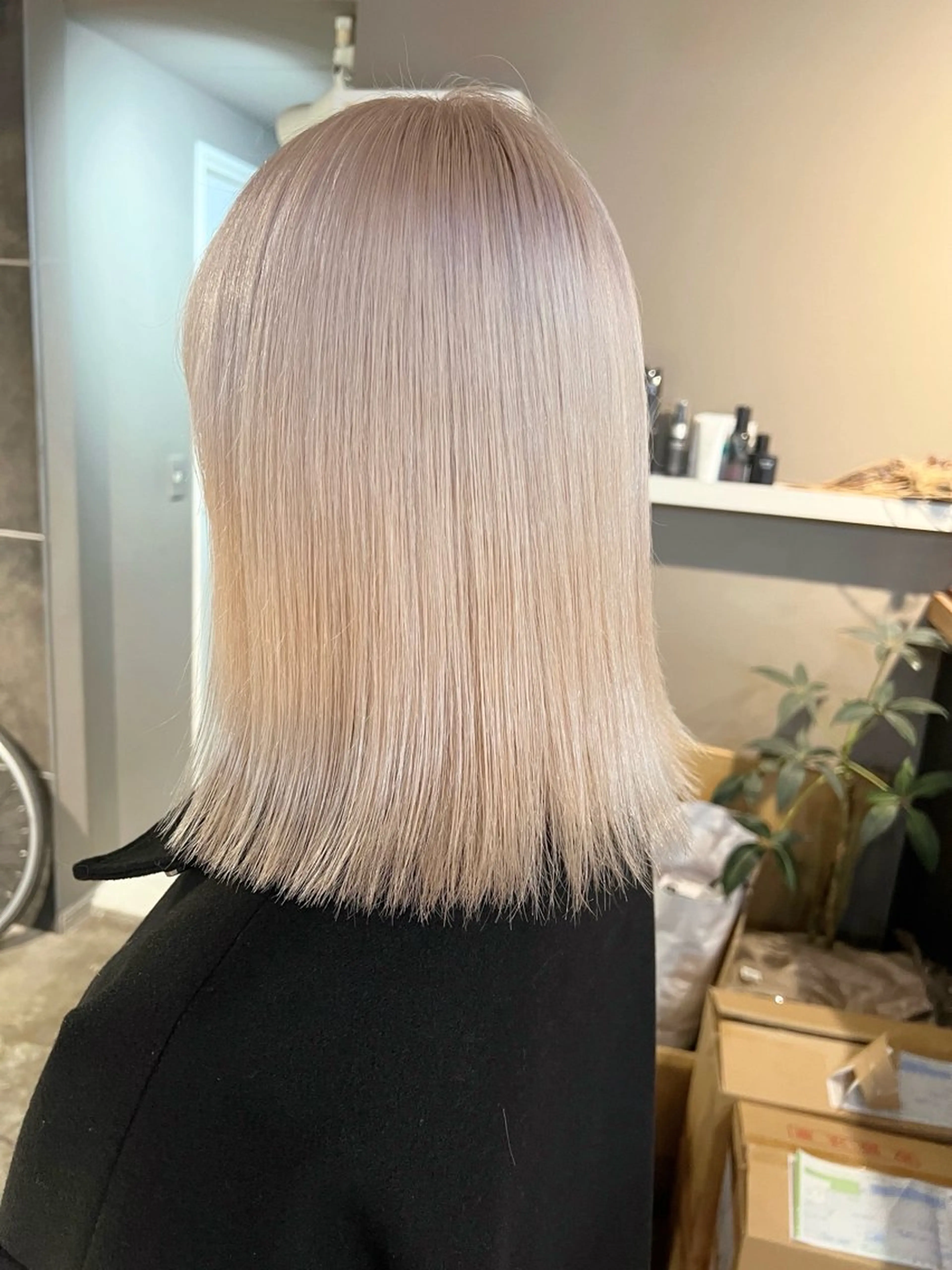 ロング カラー ブリーチ daiki 原宿のヘアスタイル