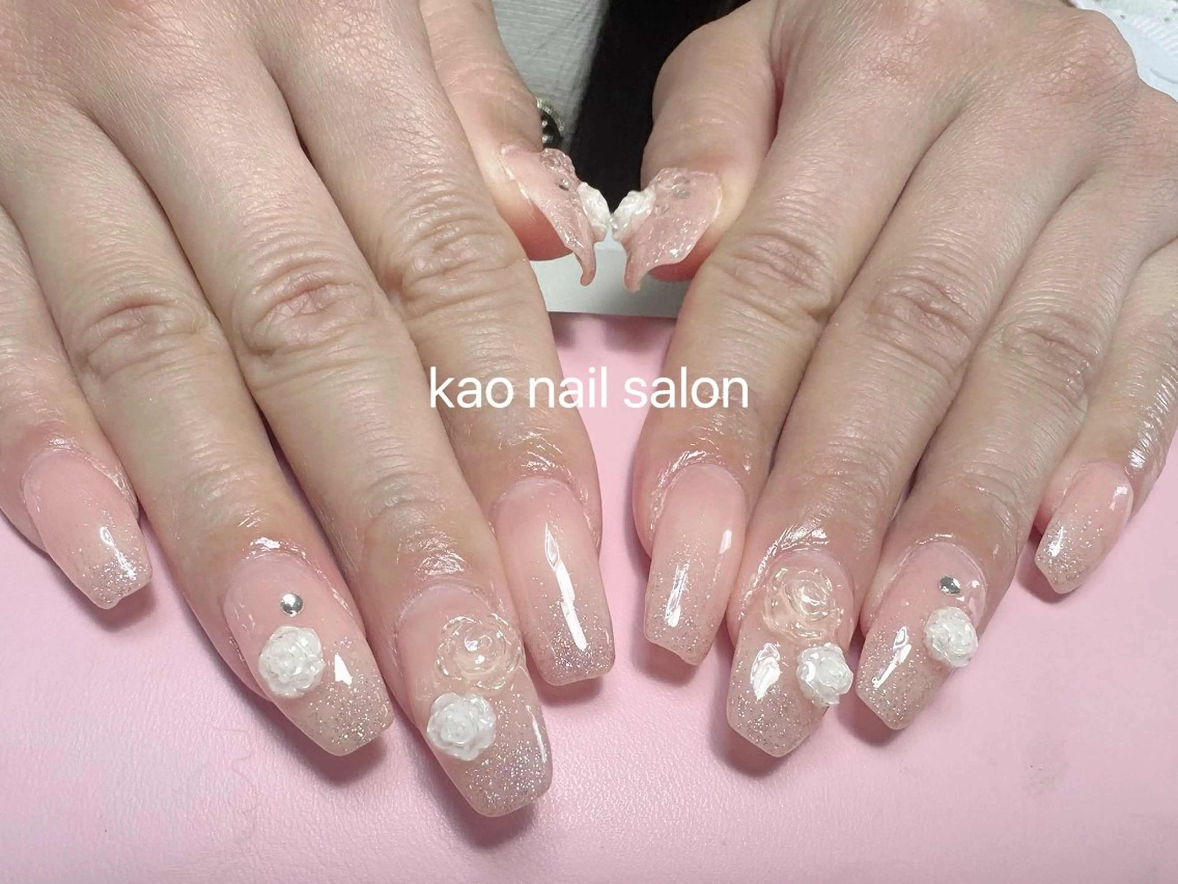 ネイル ハンドネイル kao nail マグネット/長さだしのネイルデザイン