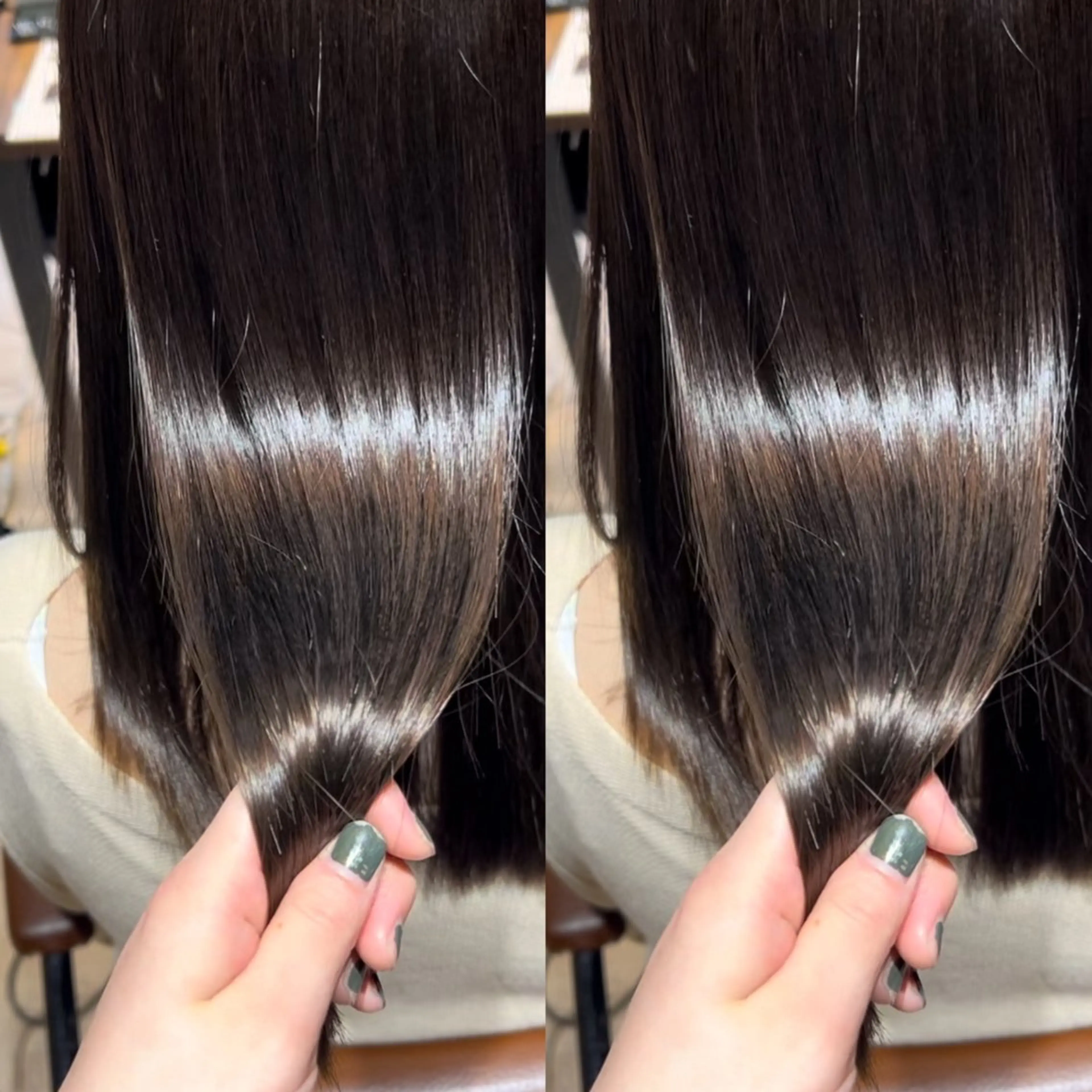 セミロング カラー アッシュ アッシュブラウン ブラウンカラー ヘアカラー トリートメント 髙木美緒🌿 レイヤー/アレンジのヘアスタイル