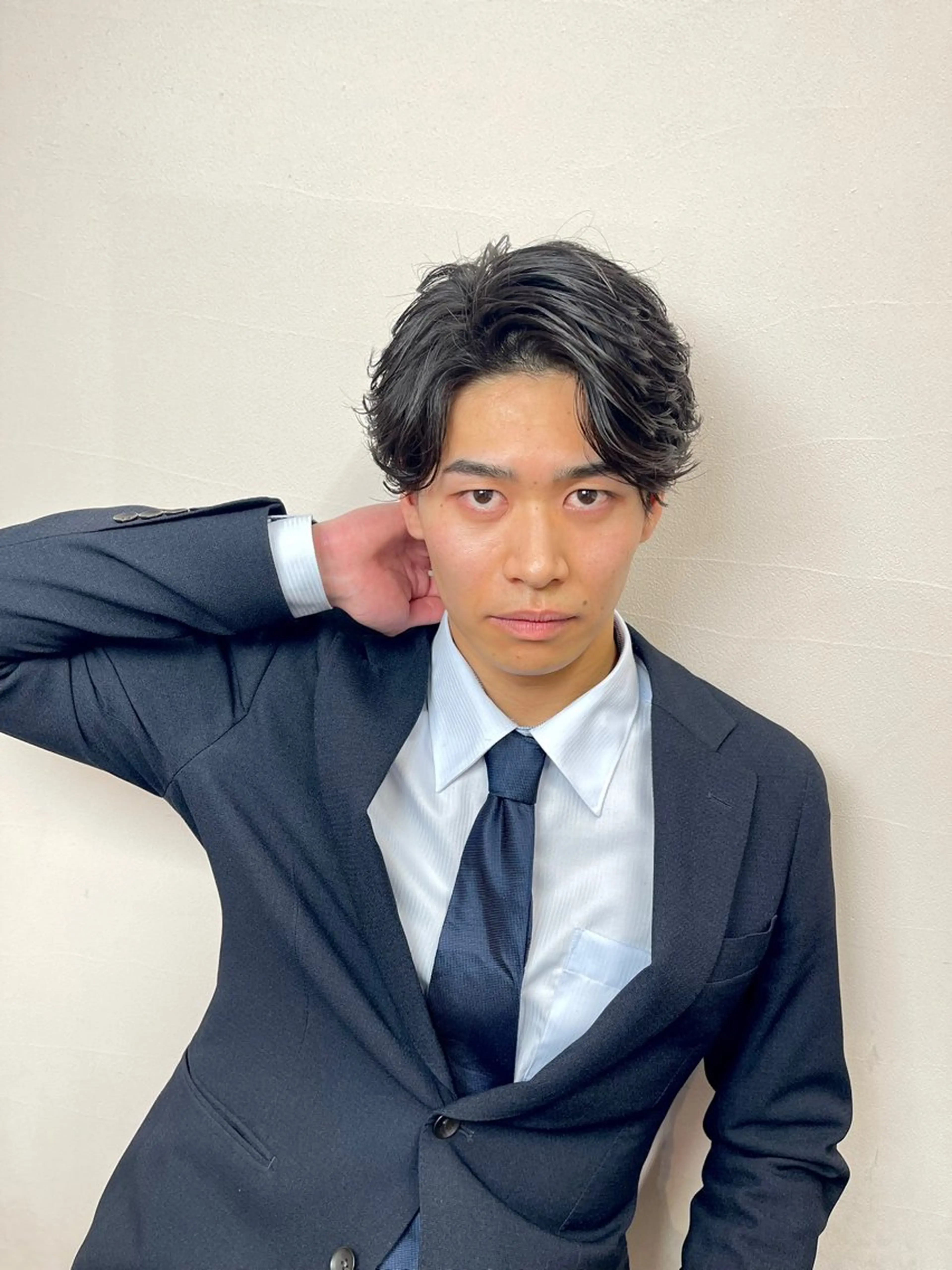 ミディアム パーマ メンズ ミディアムパーマ メンズパーマ ニュアンスパーマ DIECE  SHIBUYA所属・小野寺 彗人のヘアスタイル