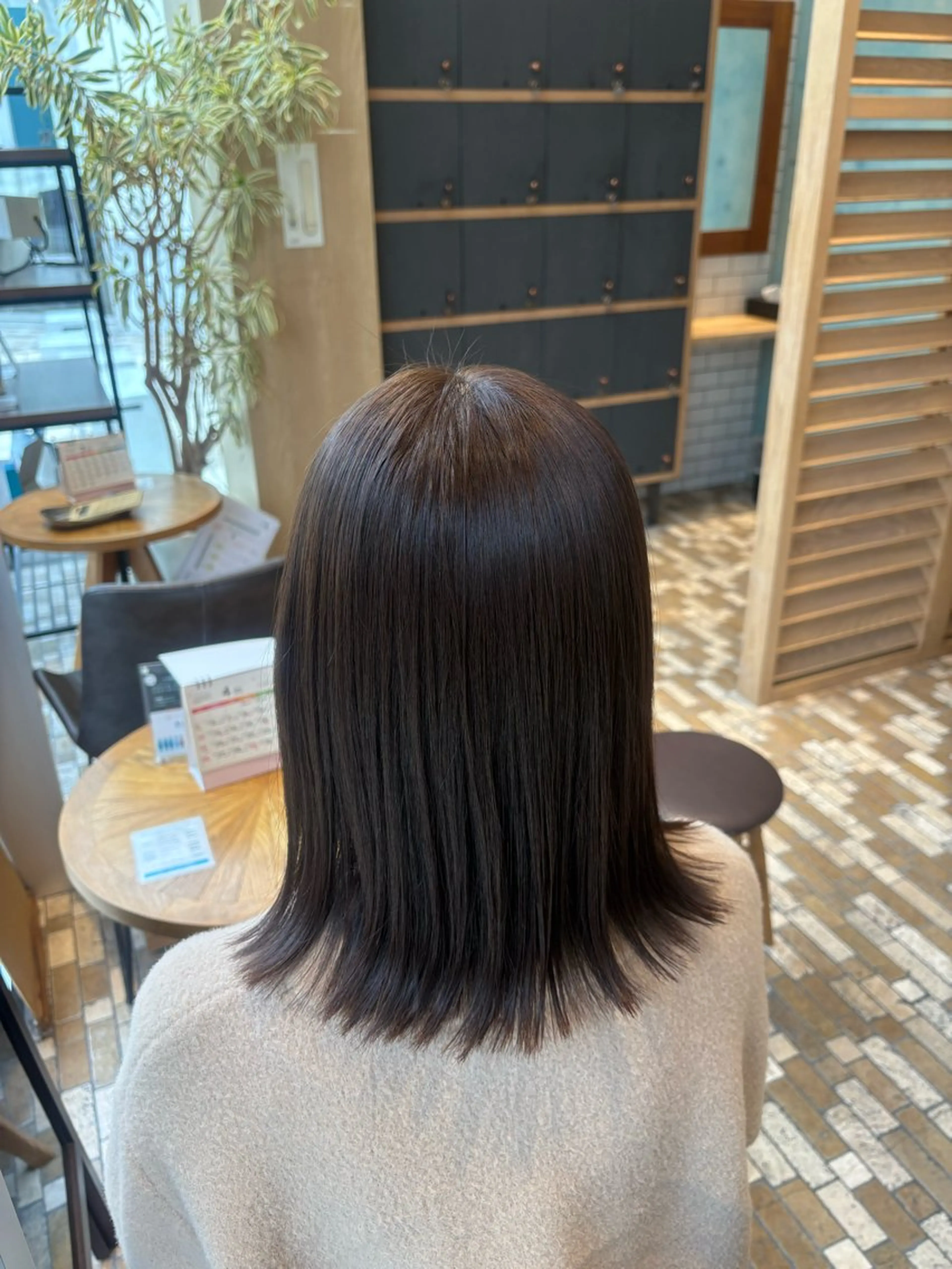 セミロング カット ヘアカラー トリートメント Lolonois 森ノ宮/RINのヘアスタイル