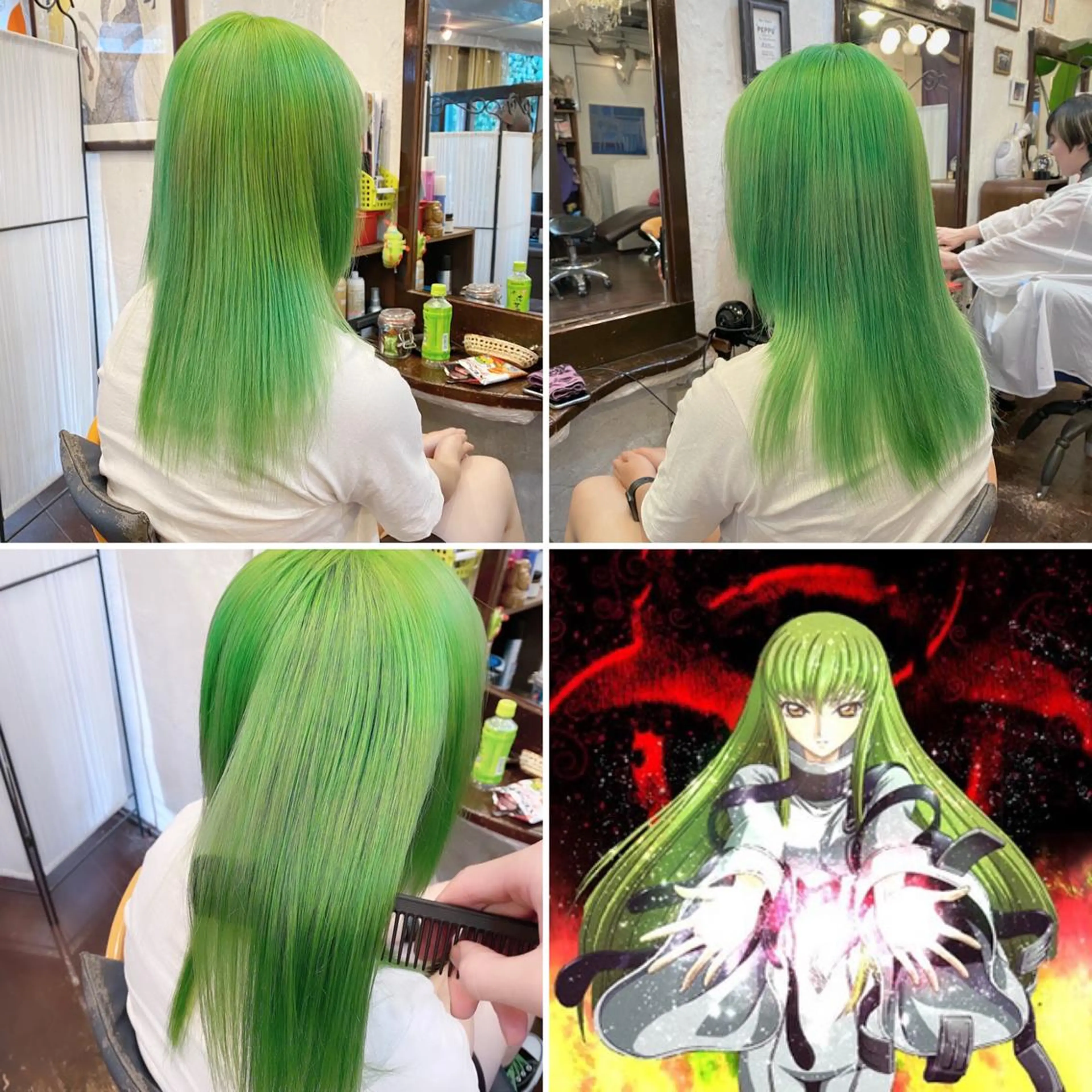 セミロング カラー ヘアカラー トリートメント "PEPPU "所属・🌈推し色派手髪 ハイトーンShinのヘアスタイル