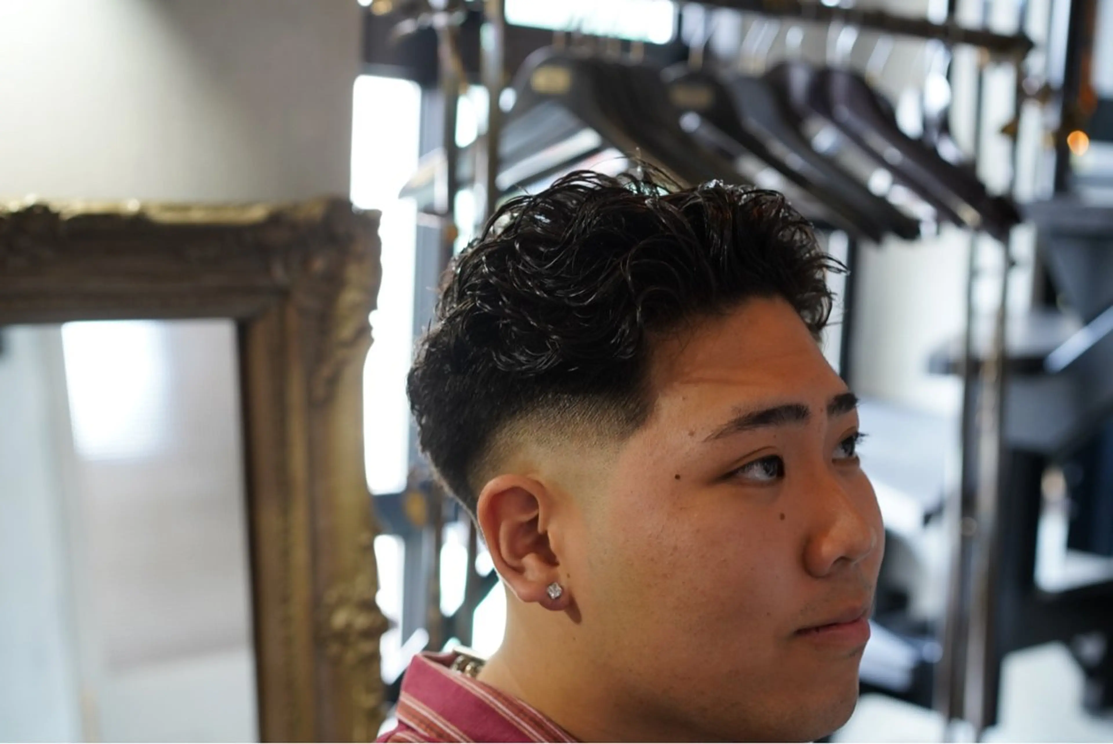 パーマ メンズ フェードカット メンズパーマ Bernie boyのヘアスタイル