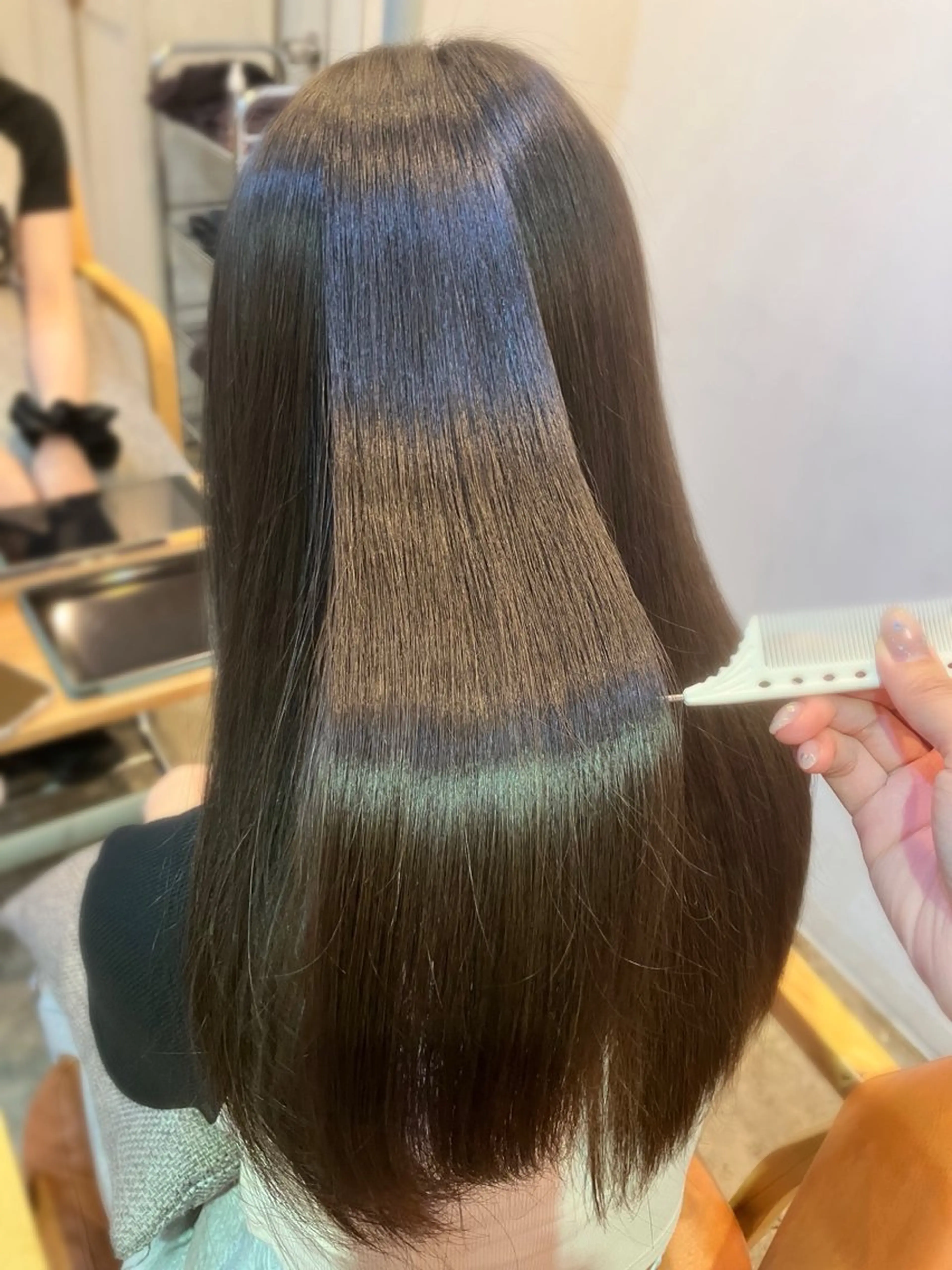 ロング 縮毛矯正 縮毛矯正 🫧縮毛矯正支持率 No.1 ほのか🫧のヘアスタイル