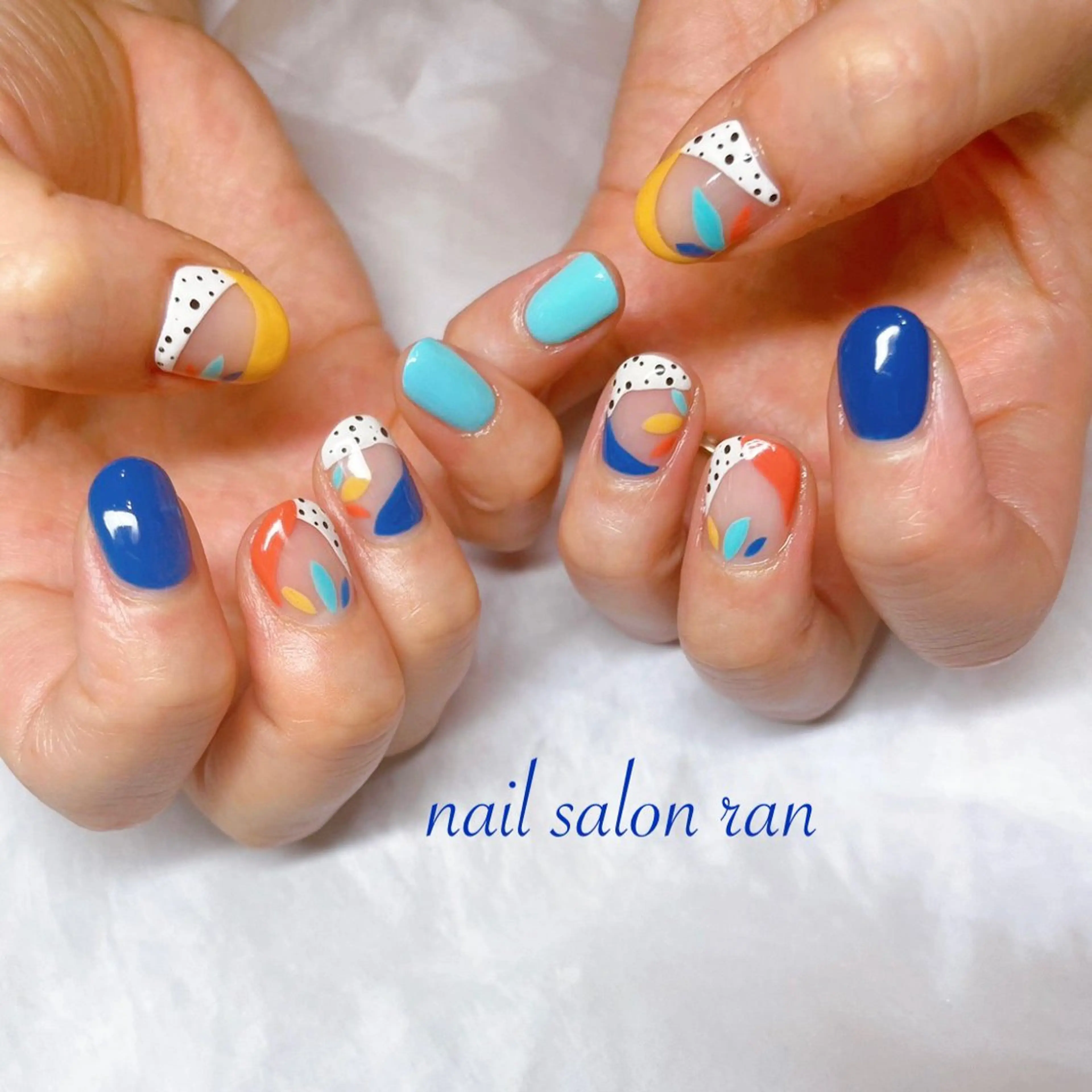 ネイル アニマル柄 ニュアンスネイル ハンドネイル ハンドケア nailsalon ranのネイルデザイン