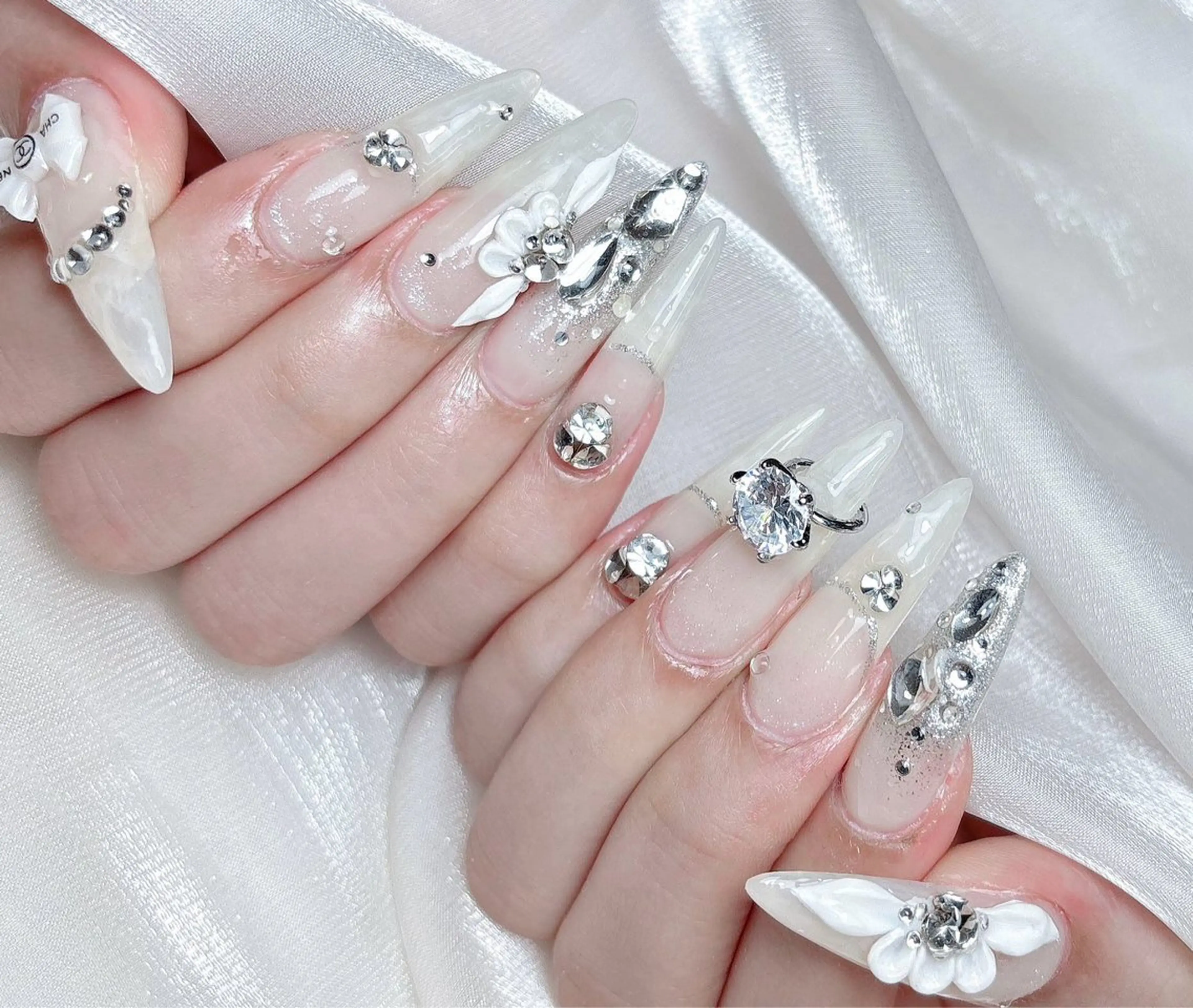 ネイル ハンドネイル M🌷nail 長さだし専門店のネイルデザイン