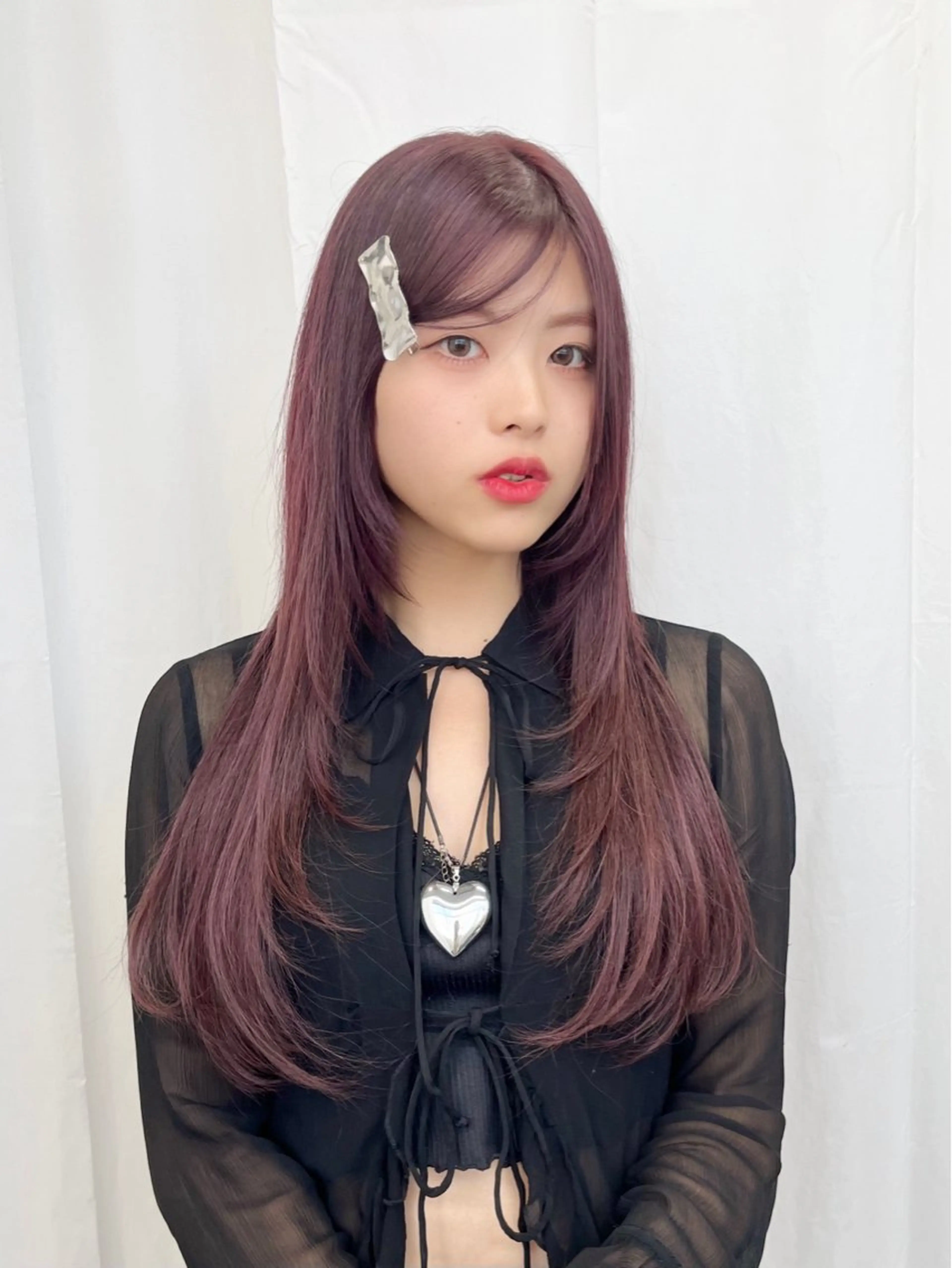 ロング カラー エクステ レイヤーカット 🎀taro ブリーチなしカラーのヘアスタイル