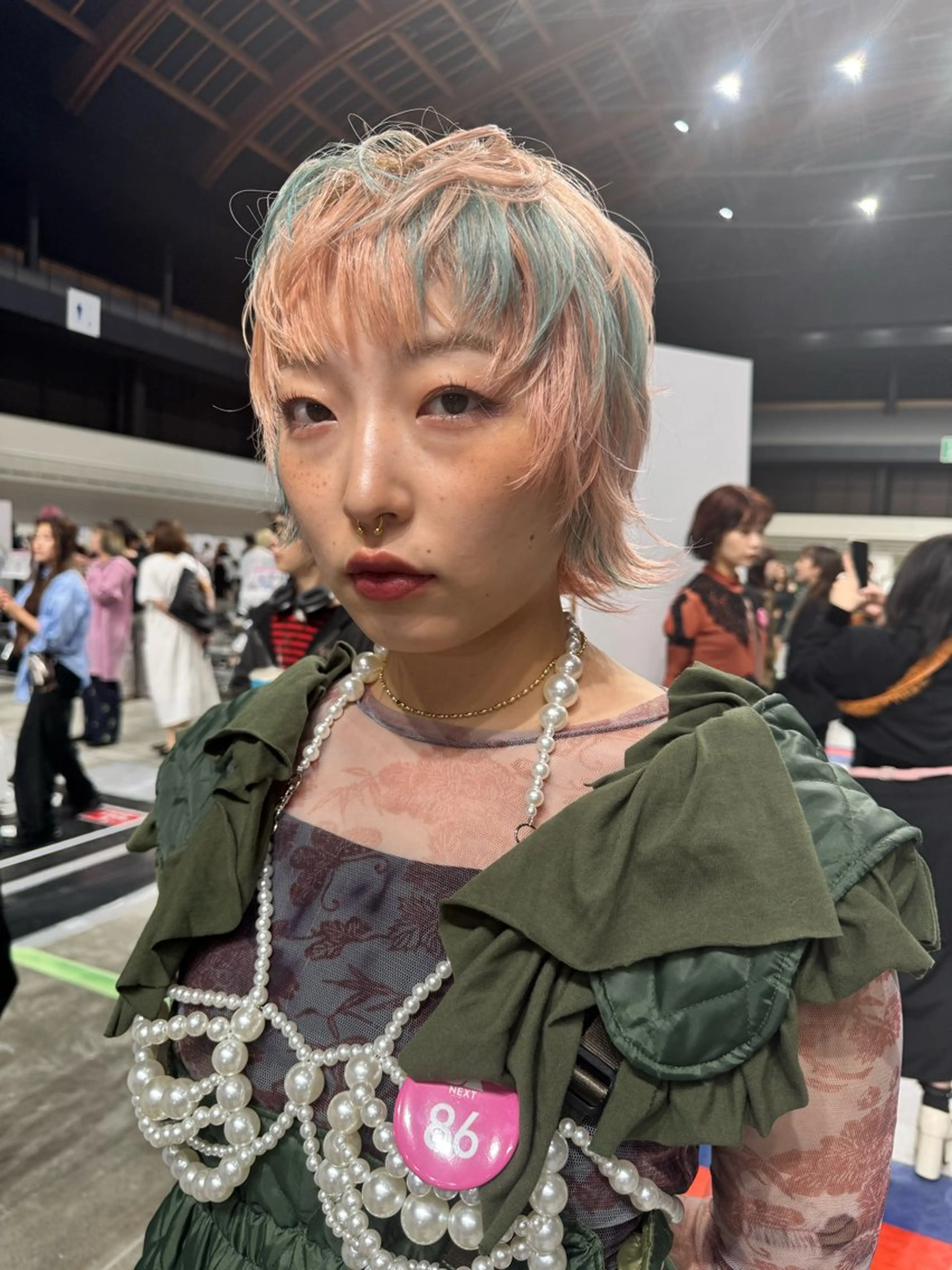 ショート カラー マレットヘア カット ヘアカラー トリートメント nalu.所属・前山 七海のヘアスタイル