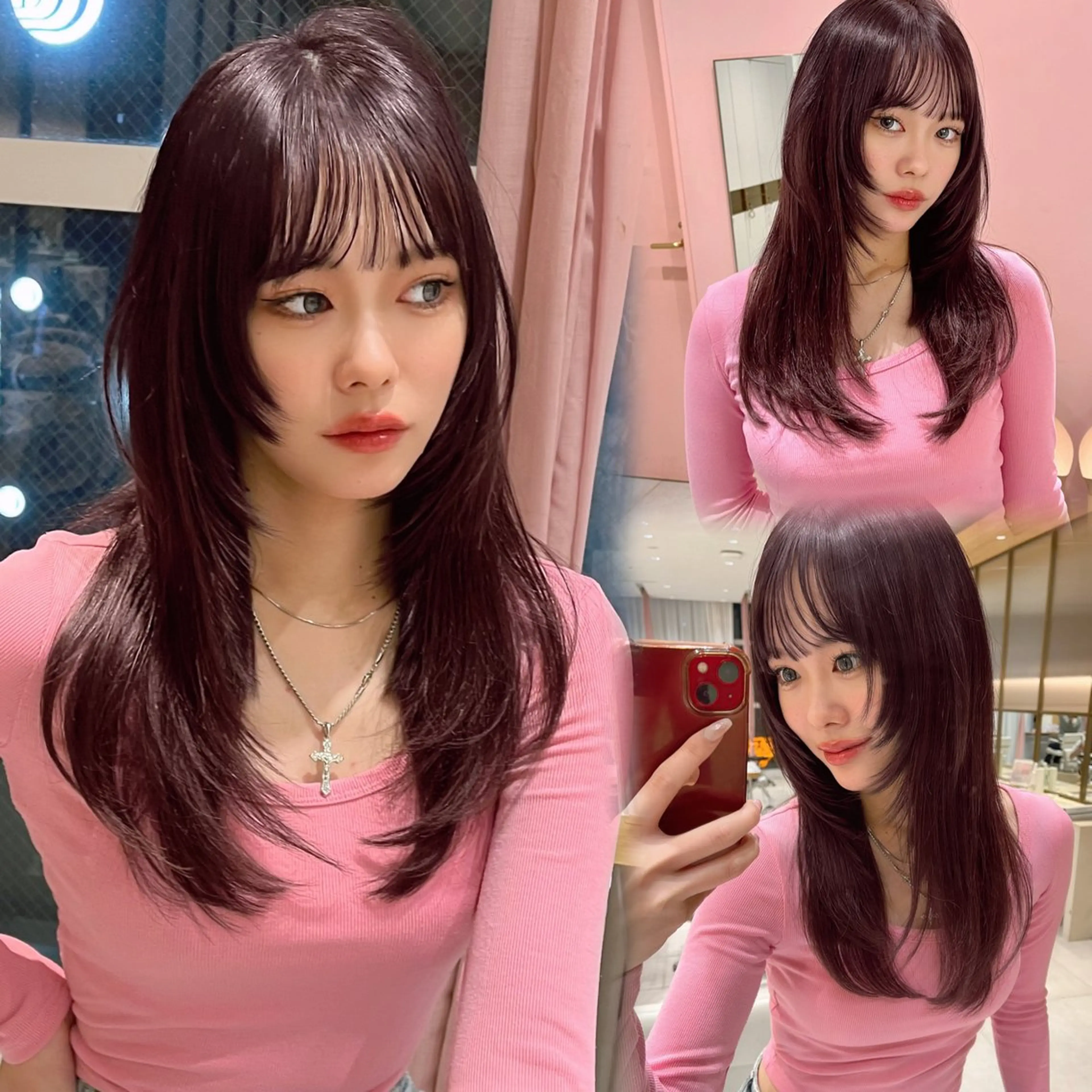 ロング 透明感カラー/似合わ せ前髪/柴田礼空のヘアスタイル